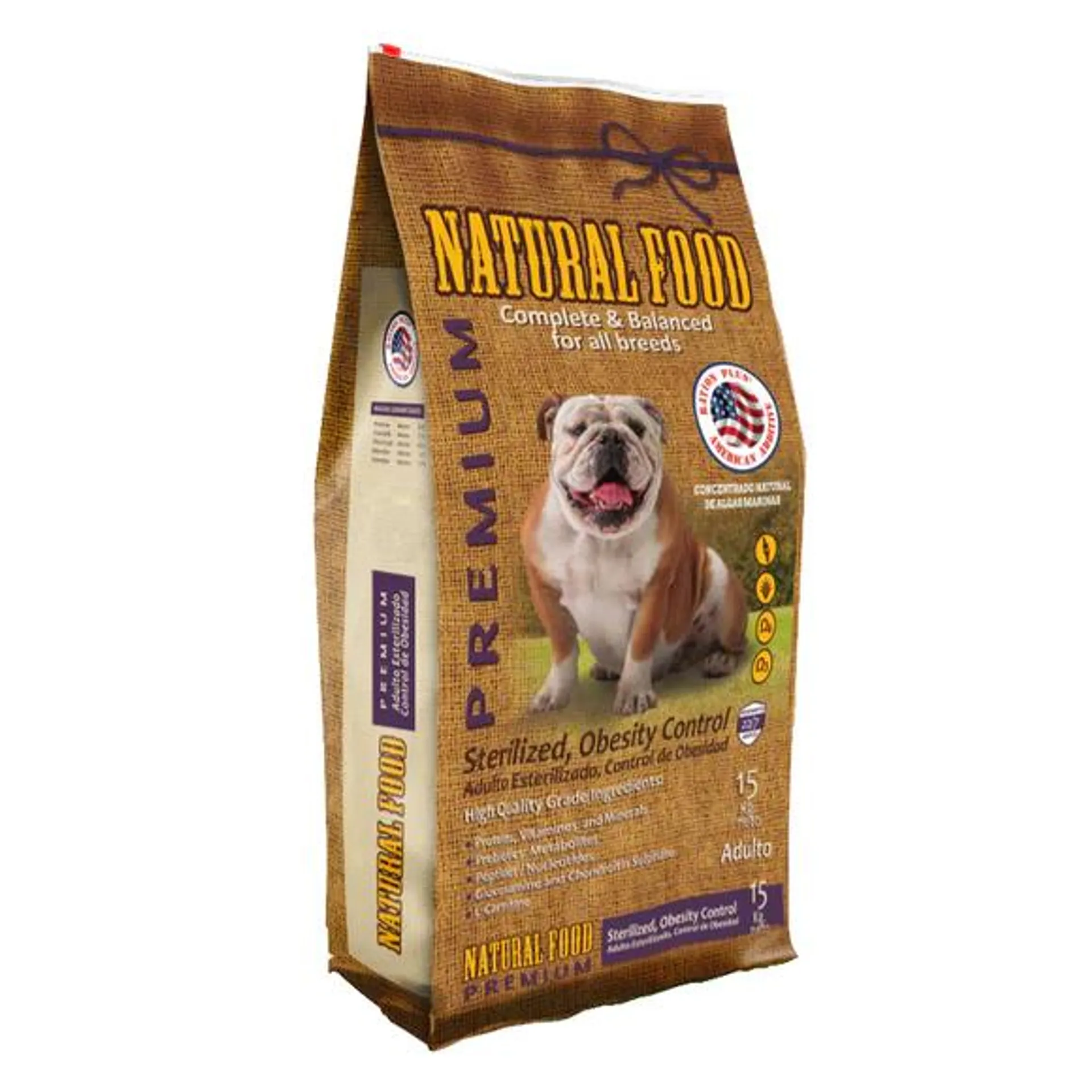 Natural Food Perro Adulto Obesity Control 15 Kilos