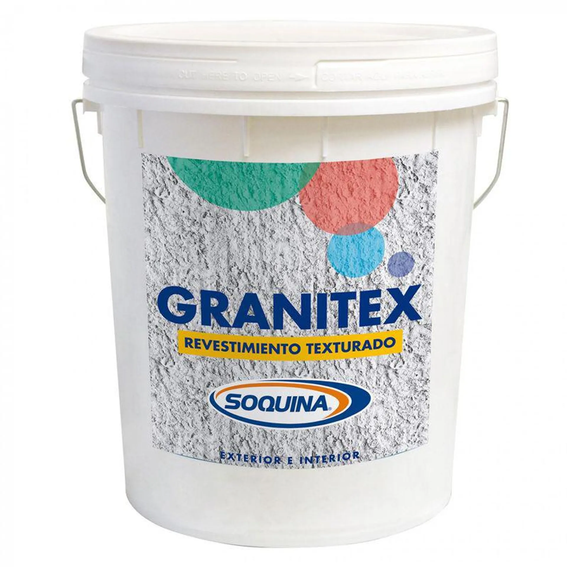 Revestimiento texturado Granitex Mate grano medio 4 gl Blanco