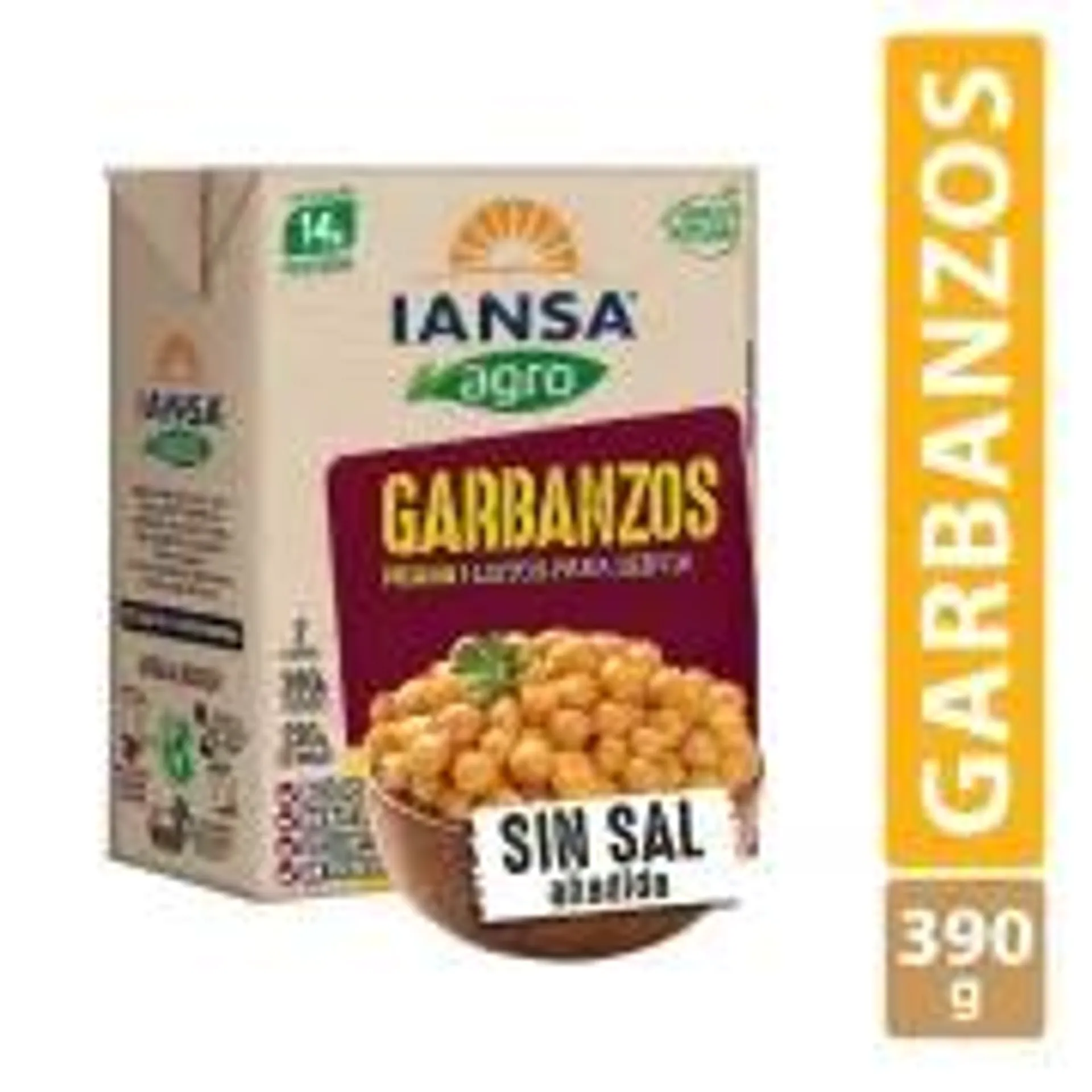 Garbanzos Listos, Drenado 230 g - Neto 390 g