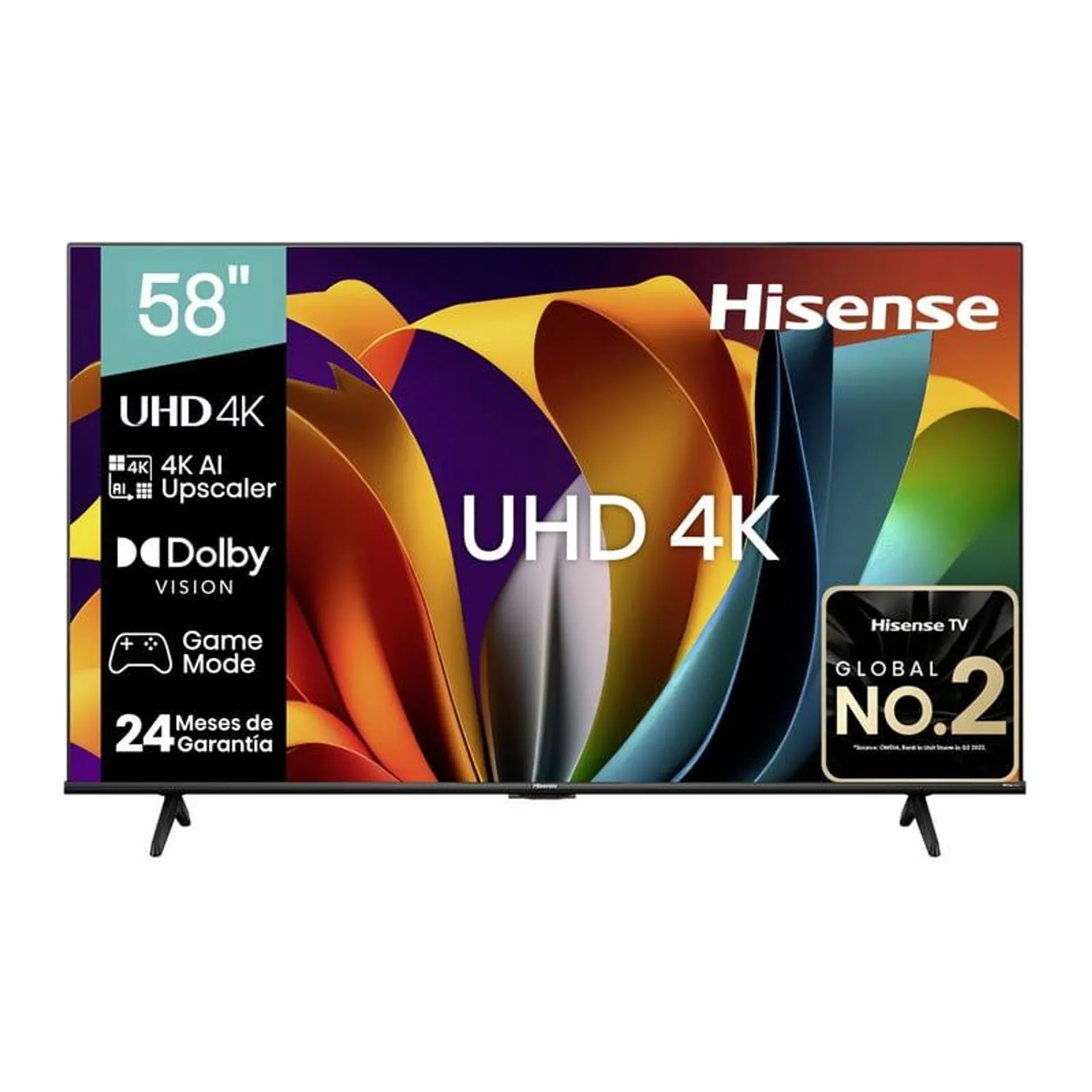 LCD Smart TV 58" A6N 4K Ultra HD Vida Hisense