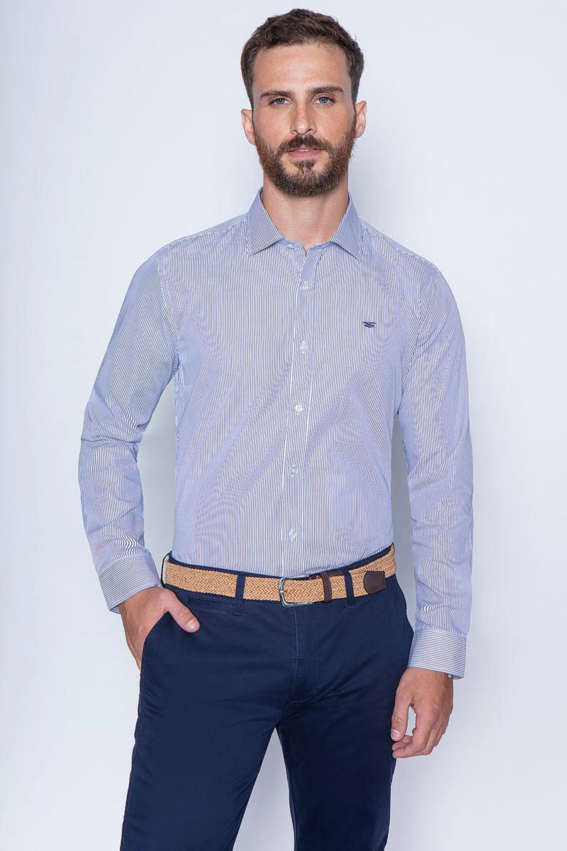 Camisa Albany Navy Smart Casual