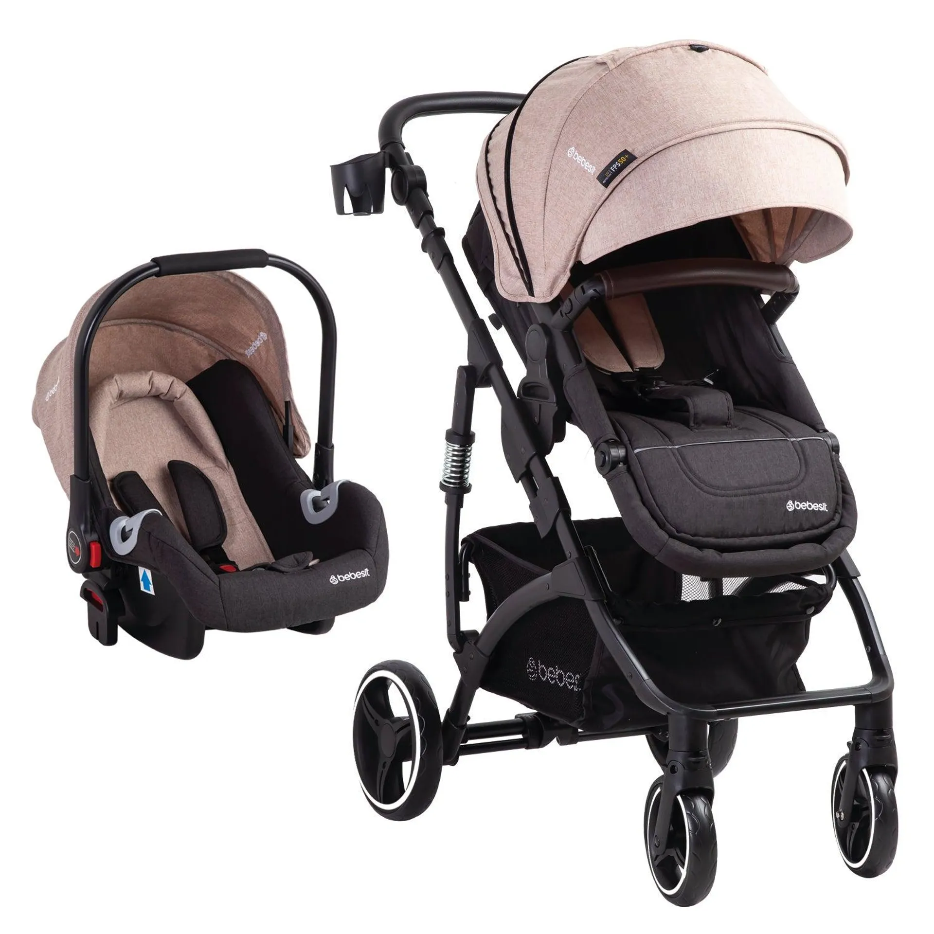 Coche Cuna Travel System Explorer LX Beige