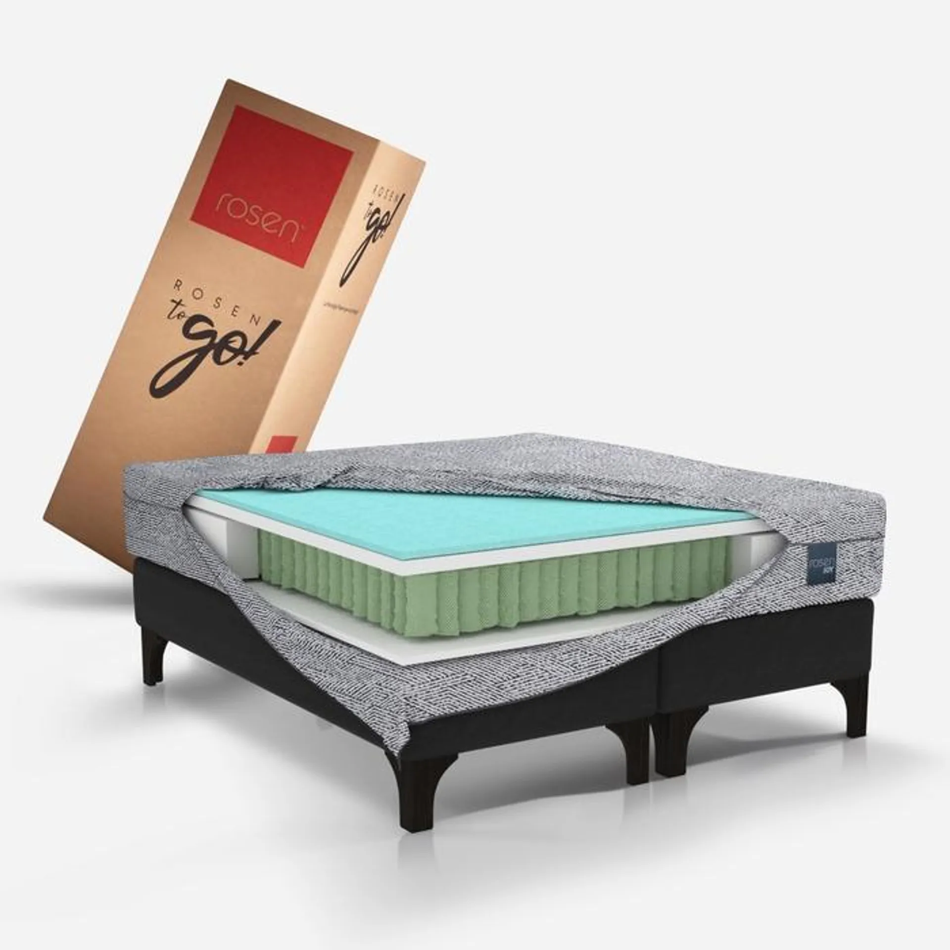 Cama Europea Joy Base To Go 1,5 Plazas 105 x 200 cm