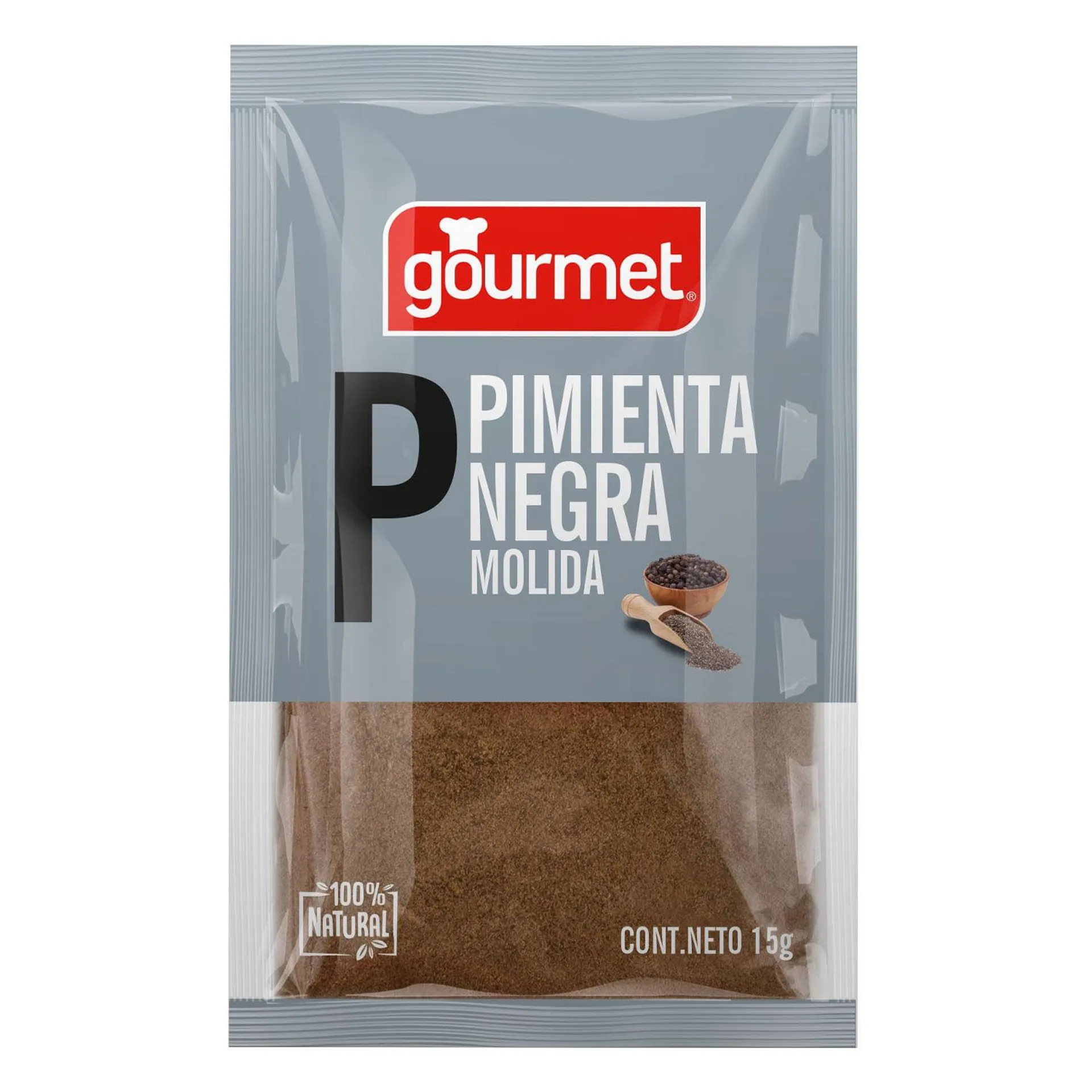 Pimienta Negra Gourmet Molida Sobre 15 g