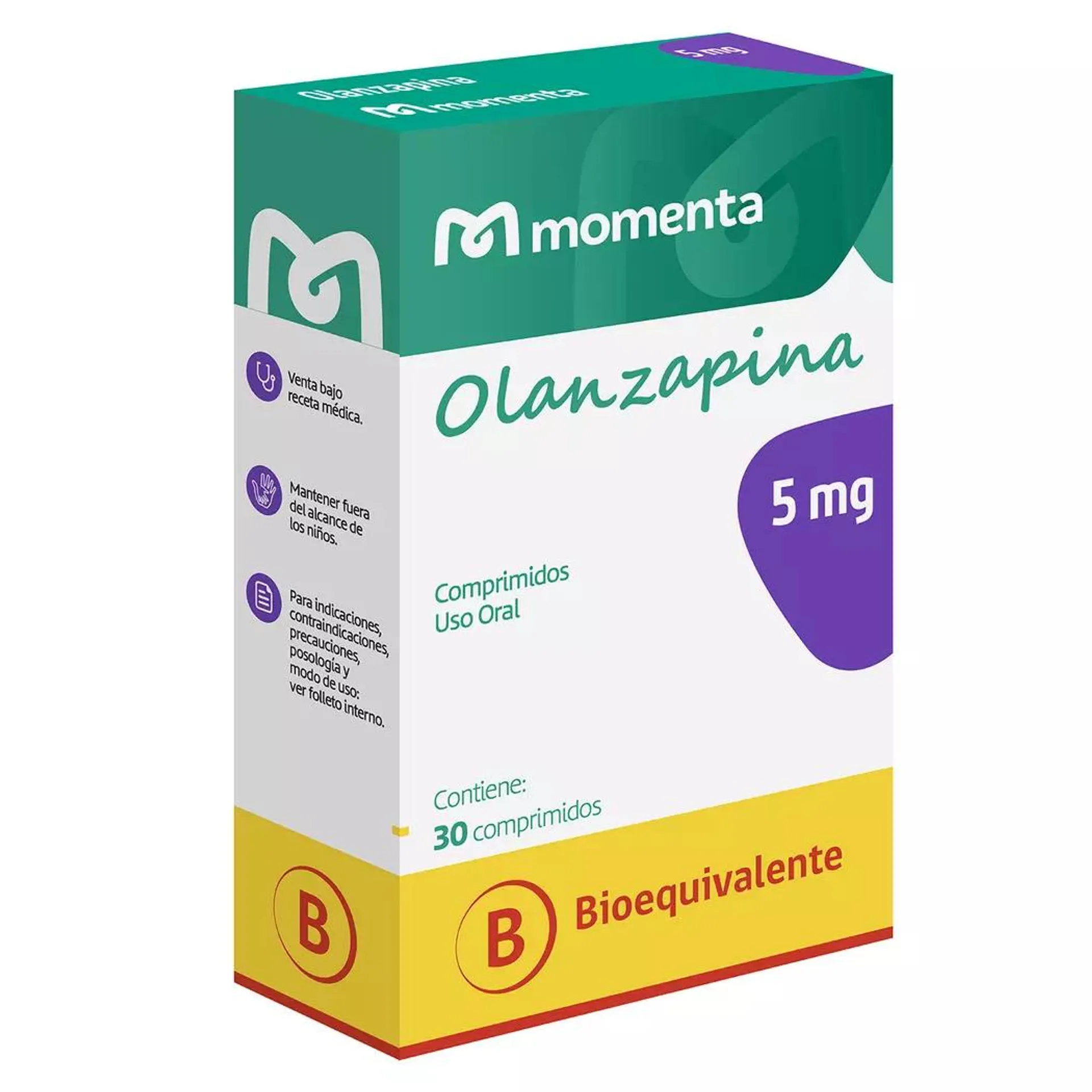 Olanzapina (B) 5mg 30 Comprimidos