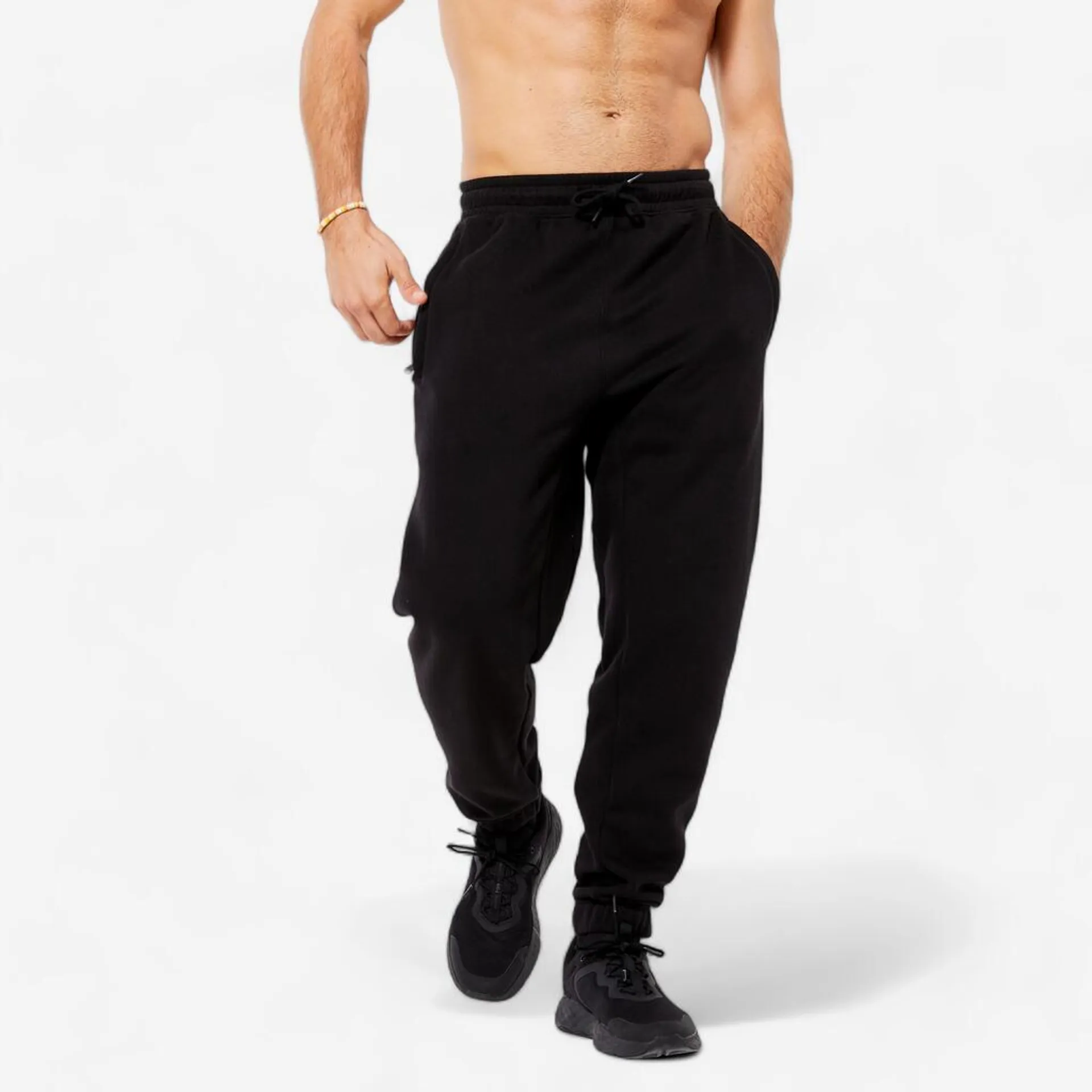 Pantalón Hombre Negro Recto Cálido