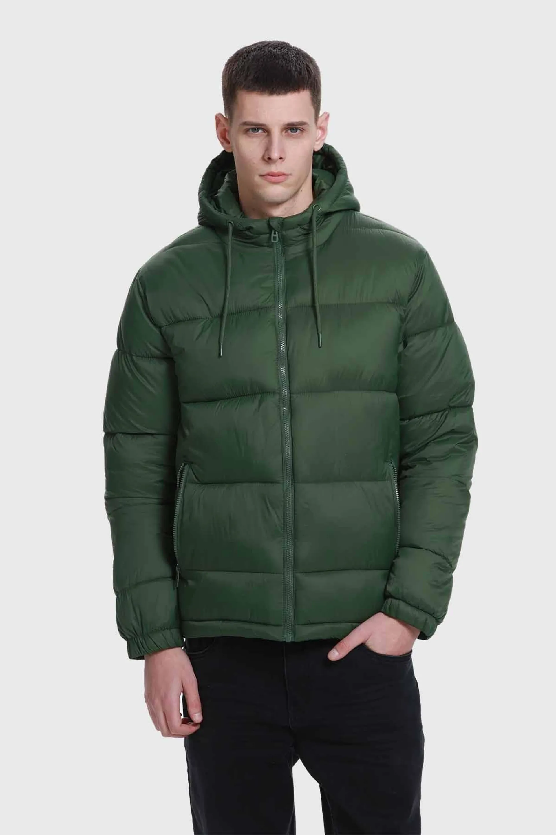 Parka Hombre Básica Verde