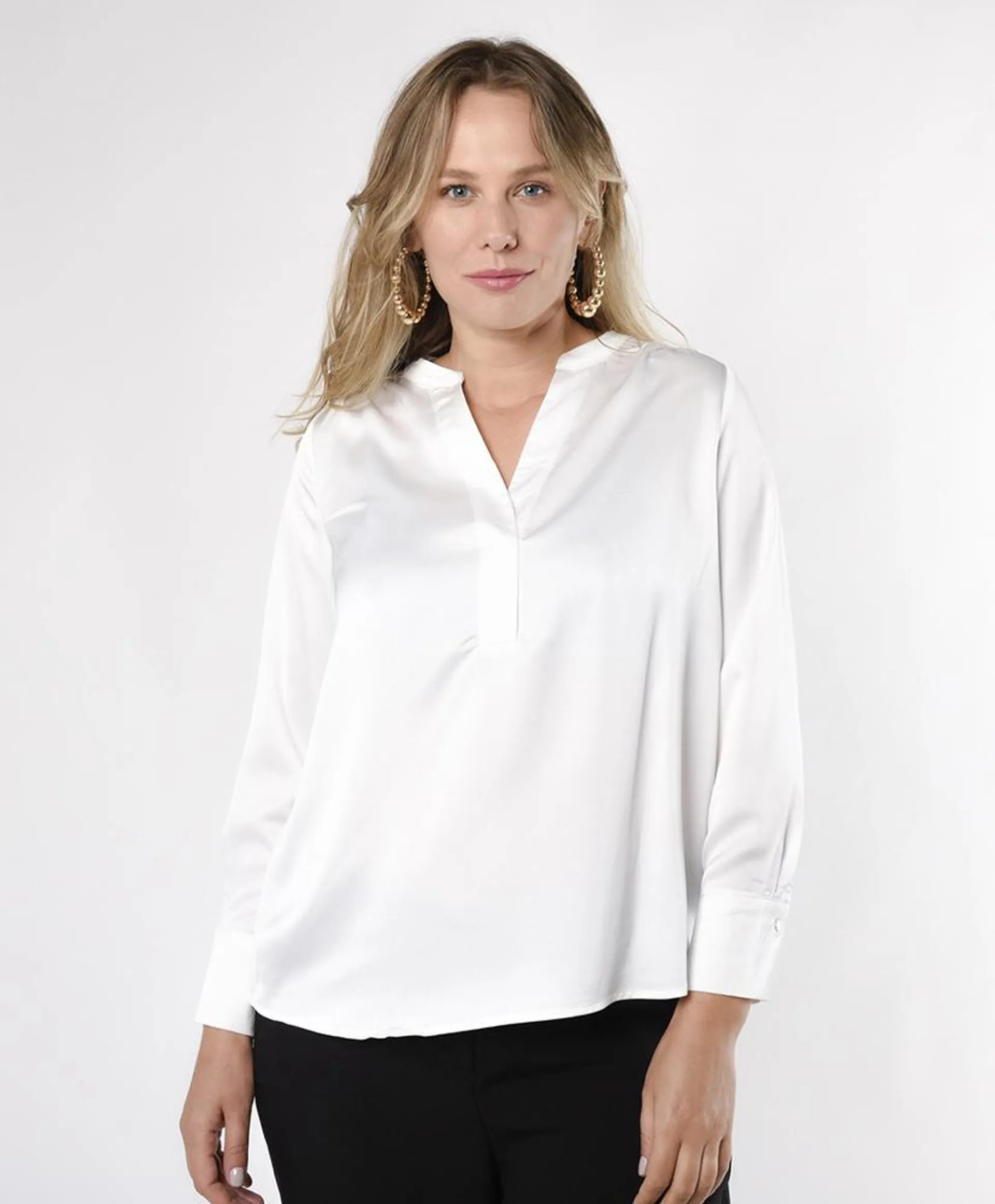 Blusa mujer satinada