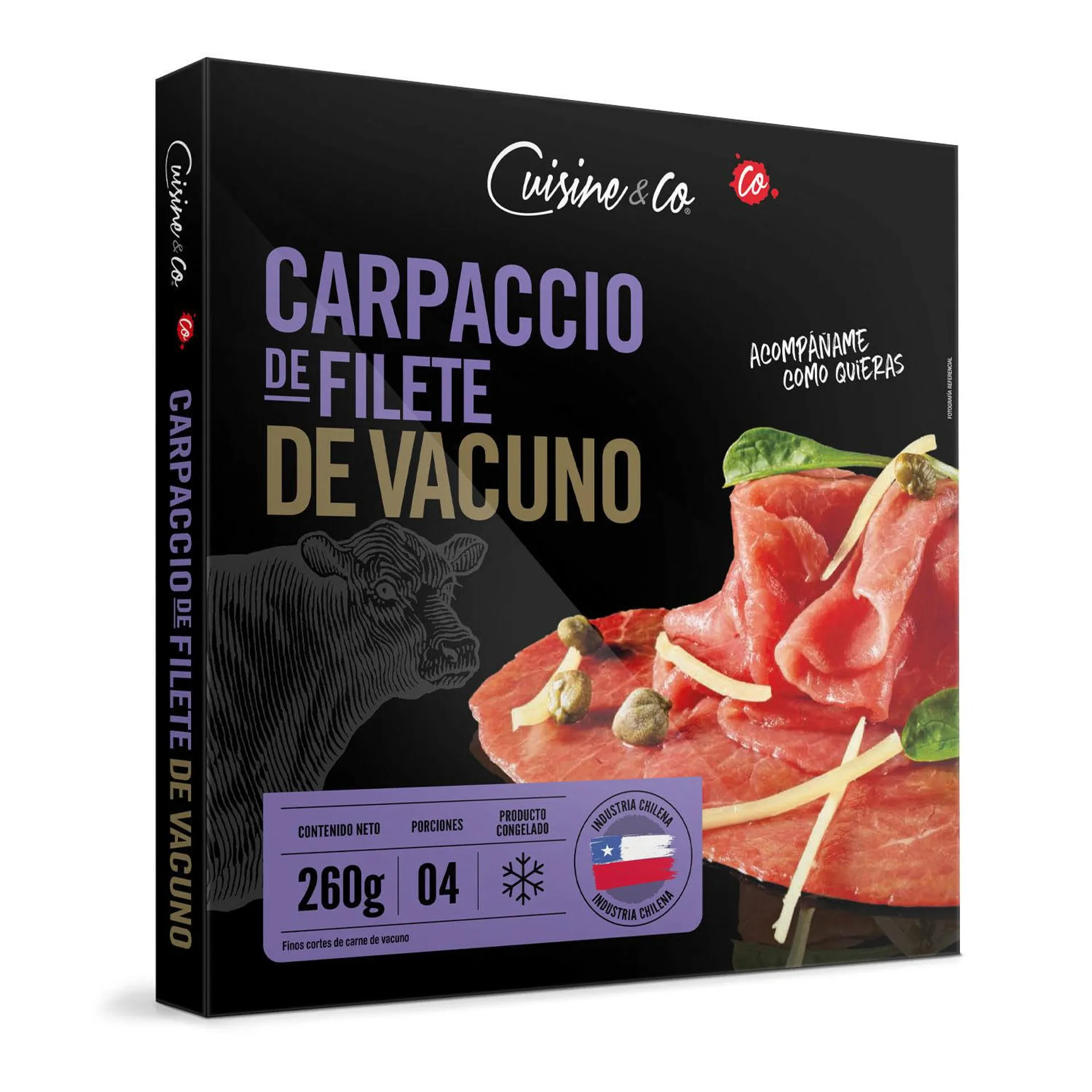 Carpaccio filete de vacuno 260 g