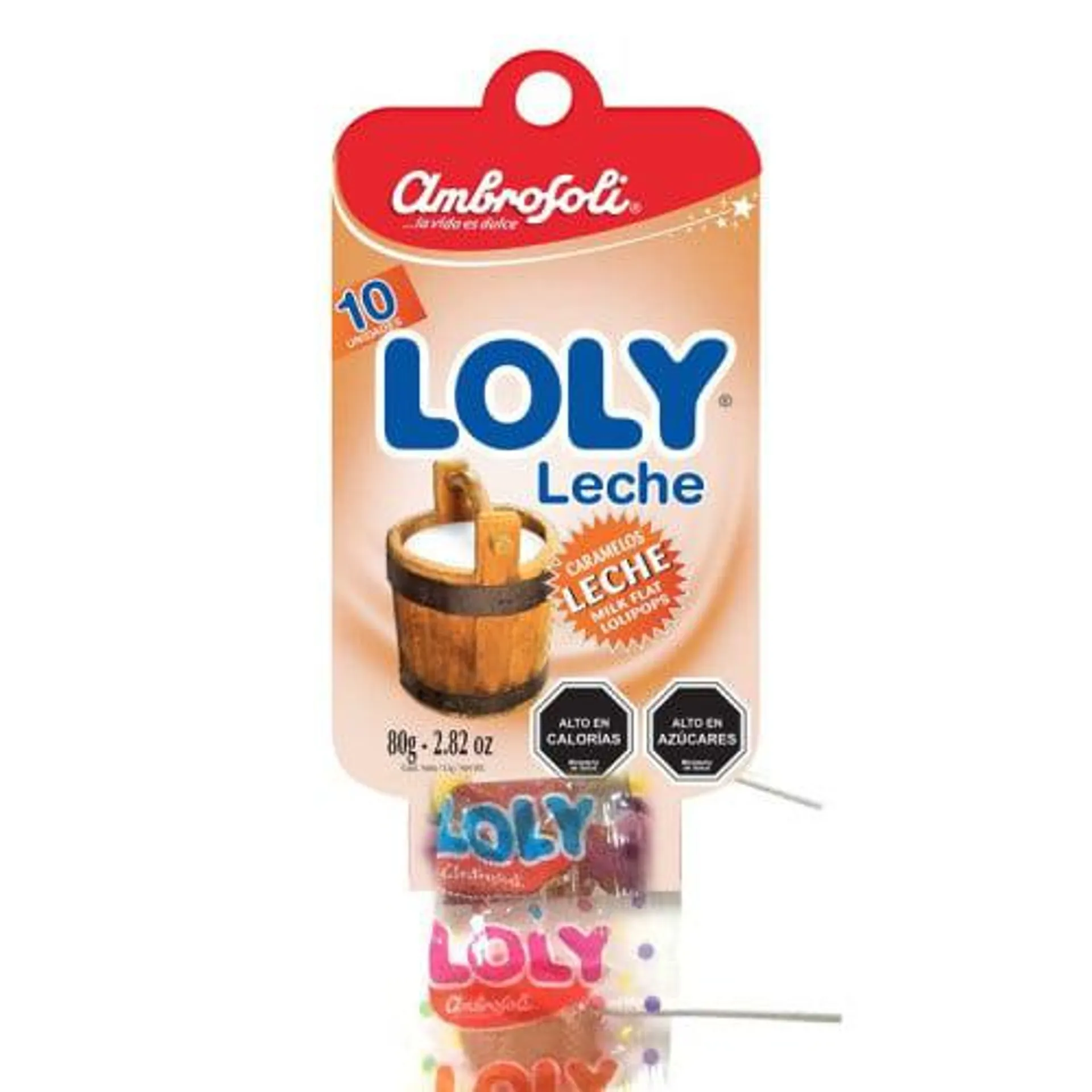 Caramelo Loly Leche Tira 10 un