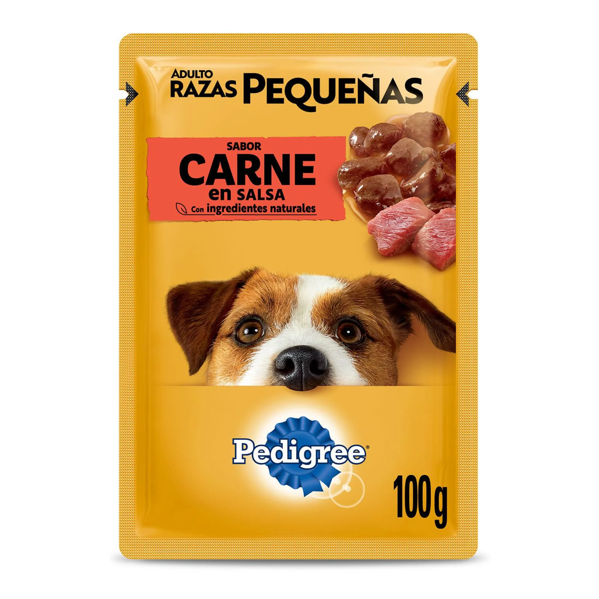 Alimento húmedo perro adulto pequeño carne 100 g
