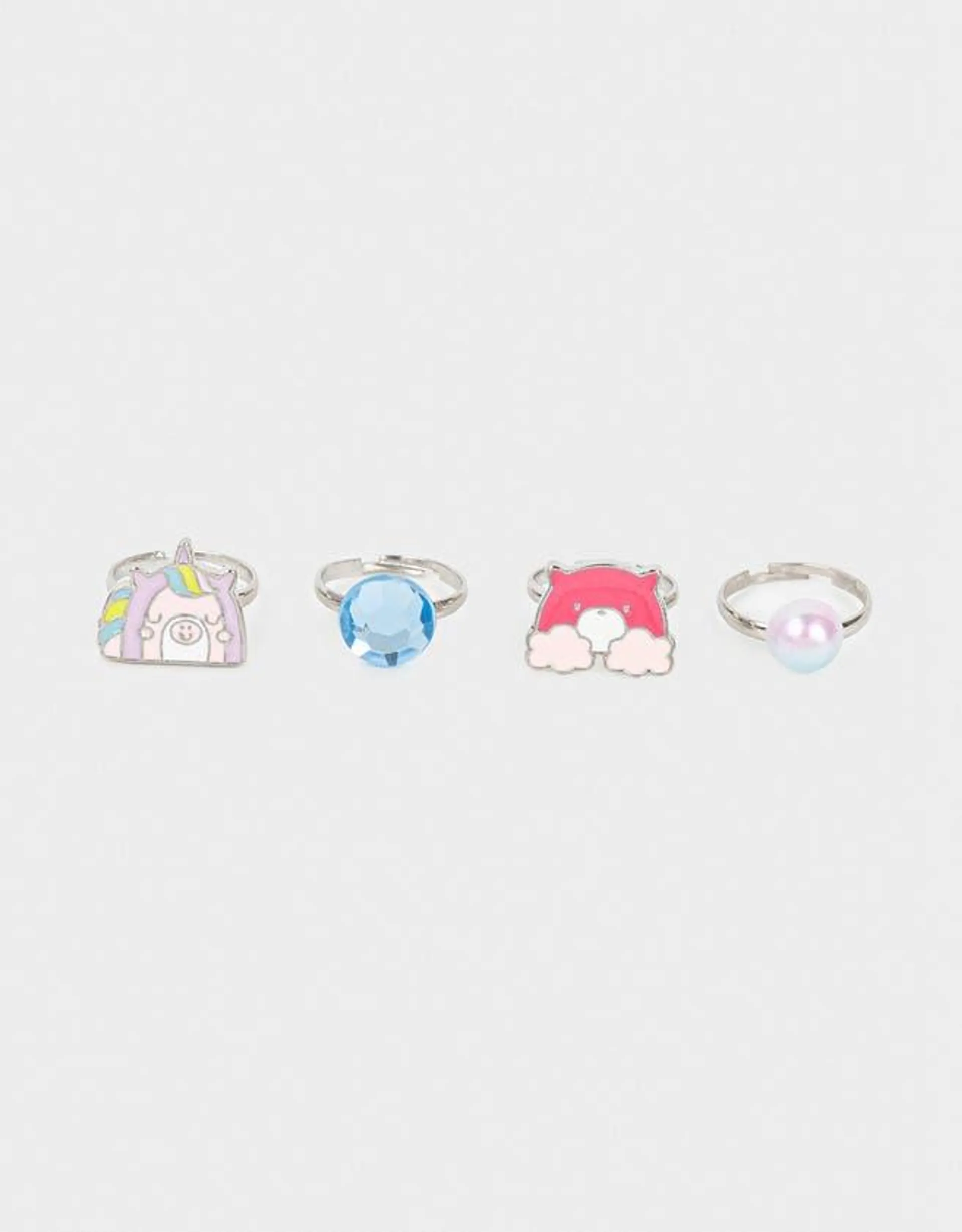 Set de anillos kids unicornio