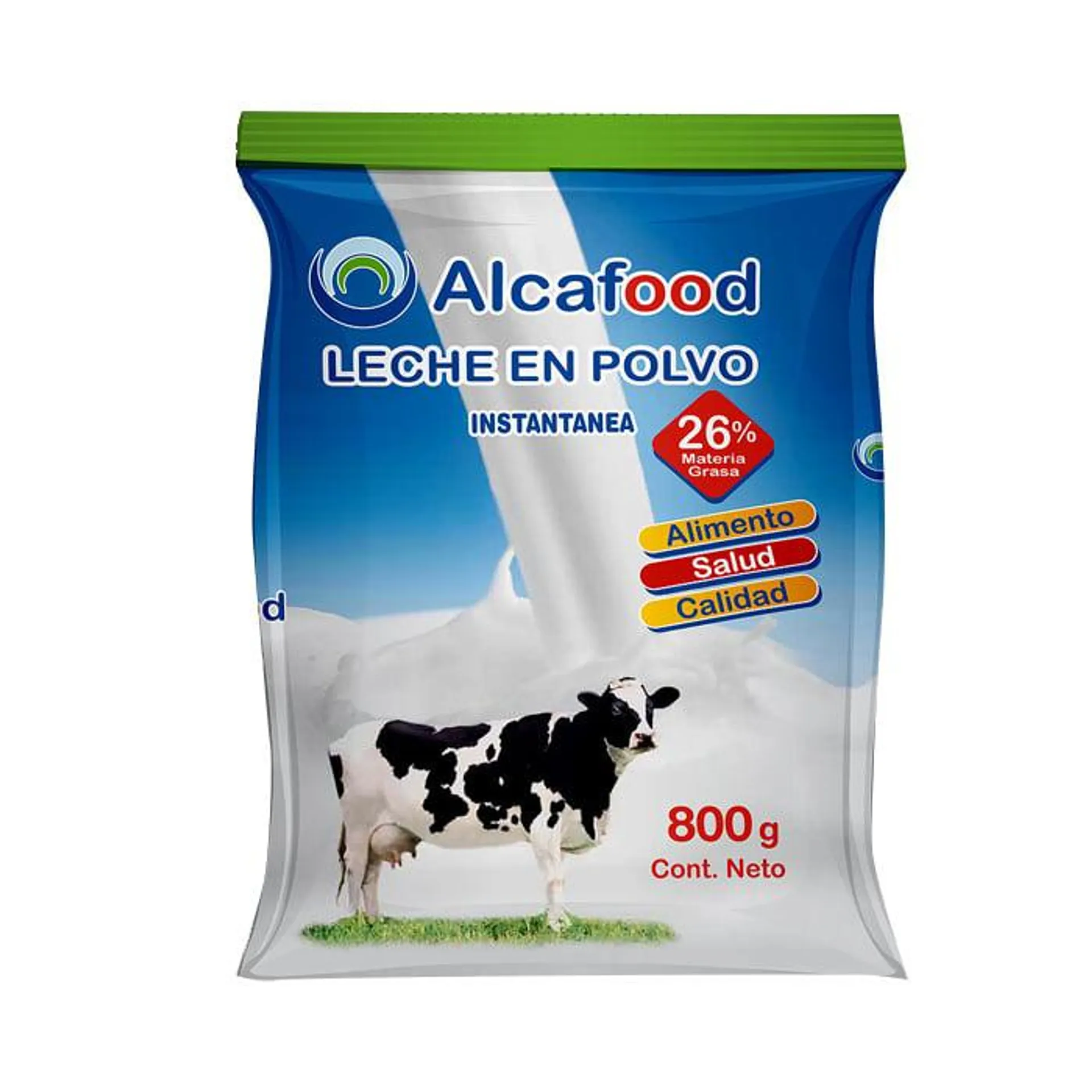 Leche Entera 26% Alcafood 800 Grs