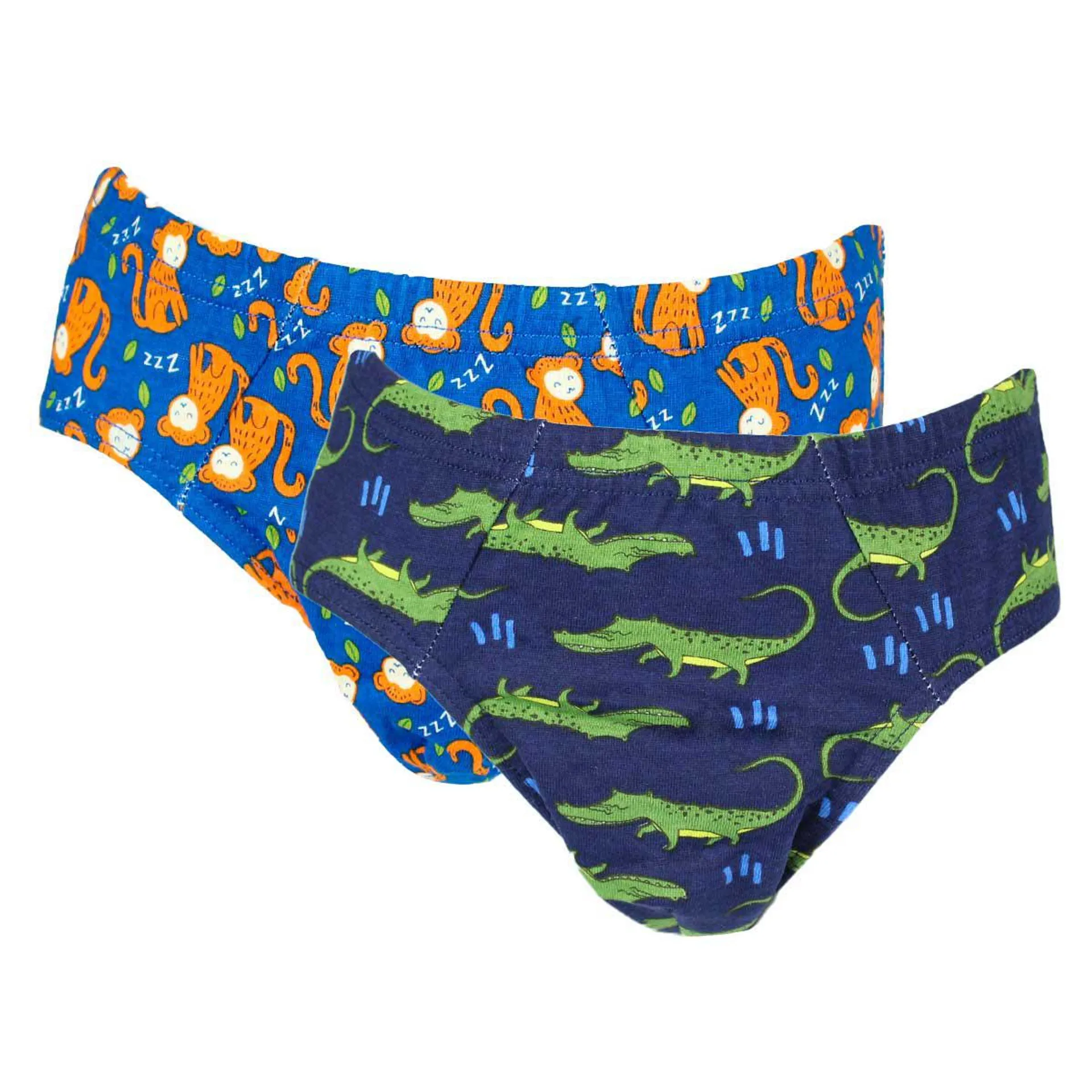 Tais - 2 Unidades Slip Infantil Algodón Print Cocodrilo 🐊