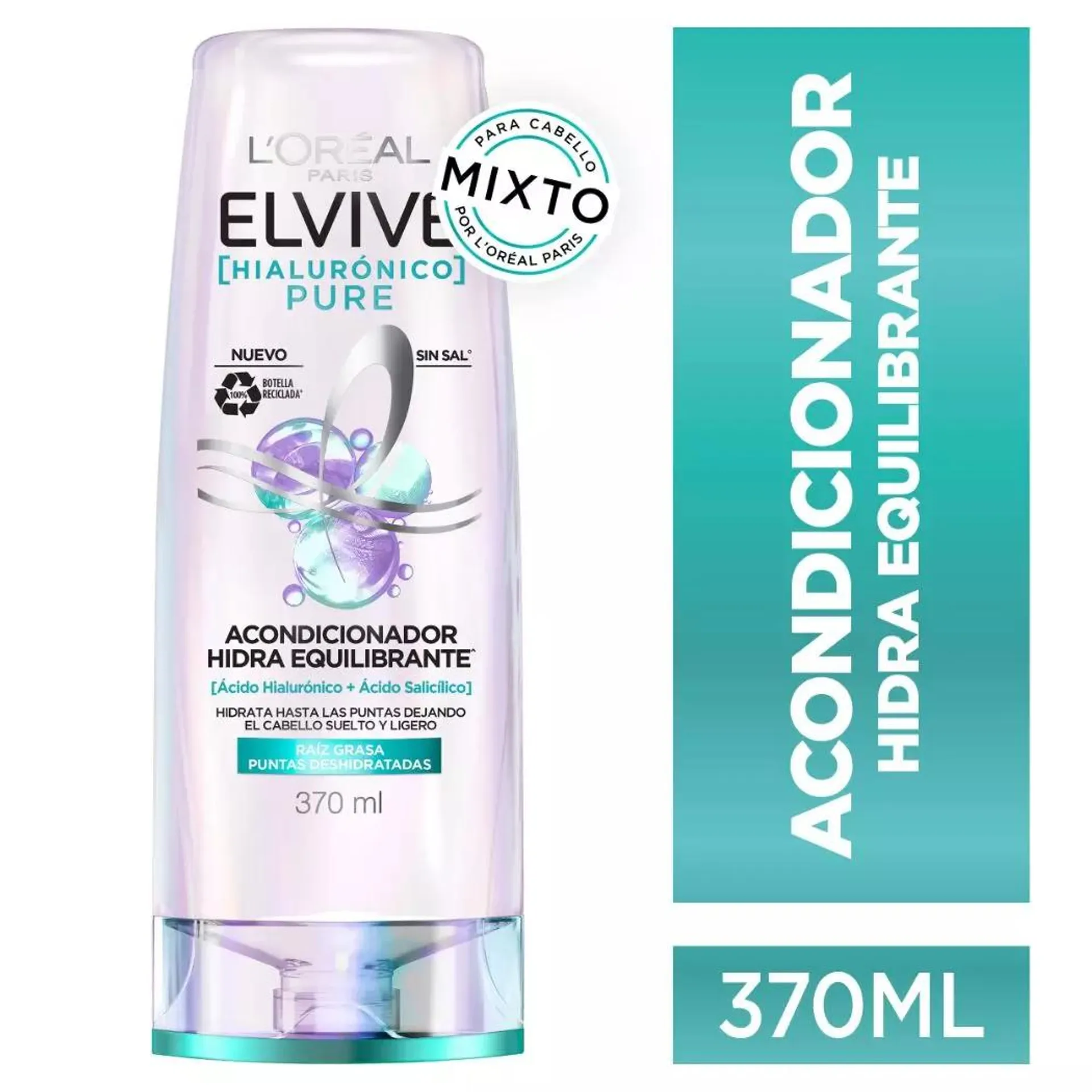 Elvive Acondicionador Hialurónico Pure 370ml