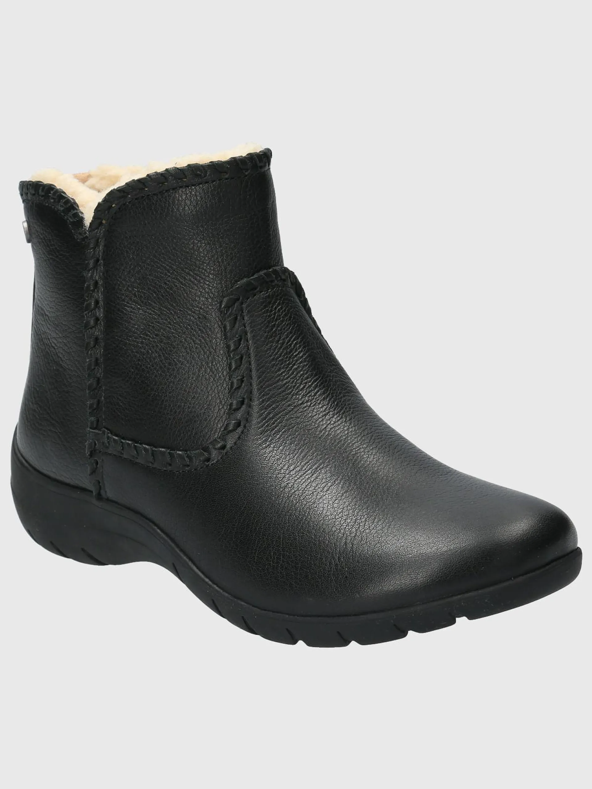 Botin Cuero Mujer Orla Negro