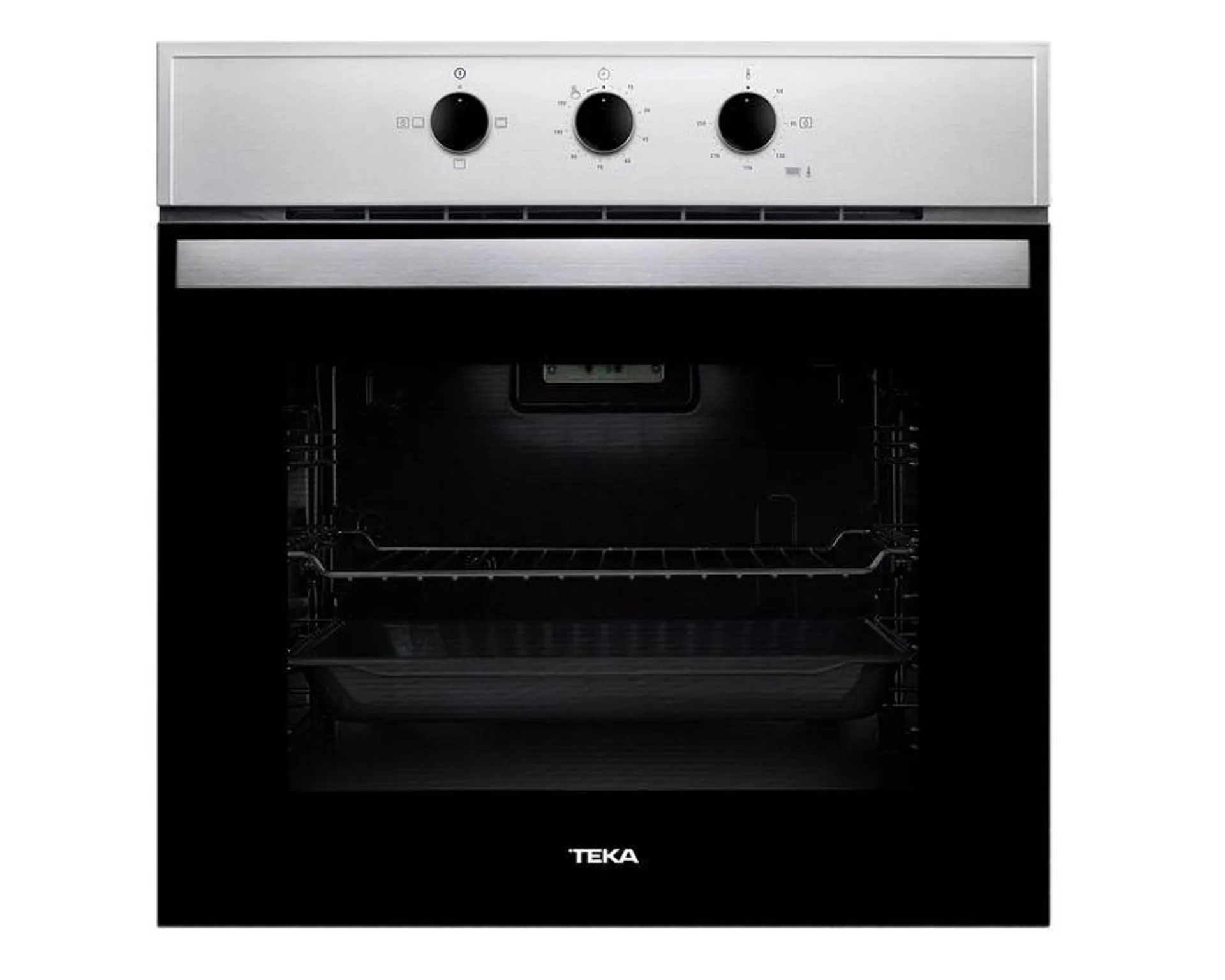 Horno eléctrico empotrado HBB-445 SS negro/gris 72 lt