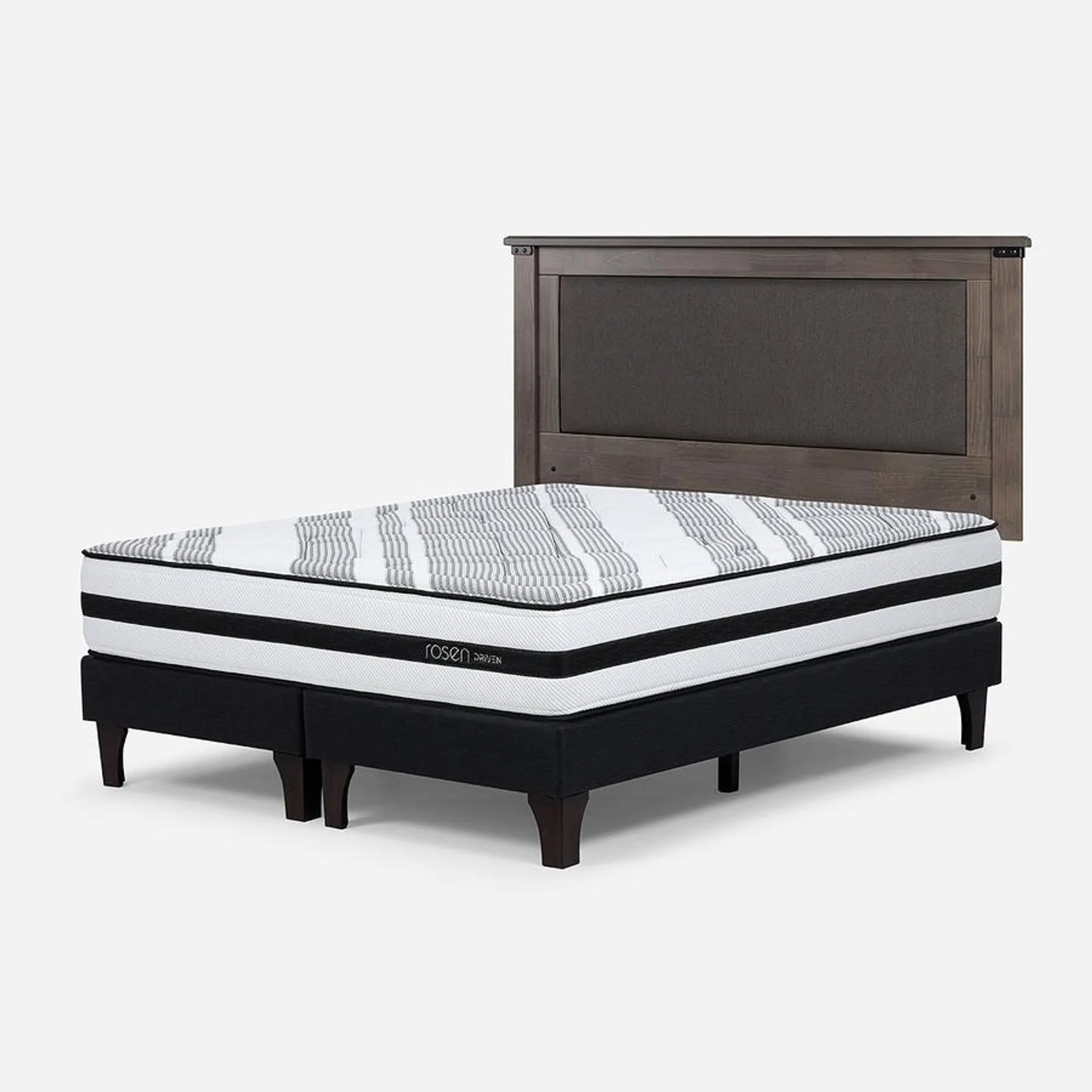 Cama Driven King + Respaldo New Ray