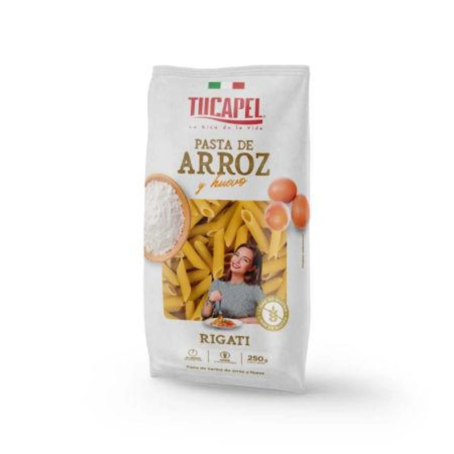 Tucapel - Rigati De Arroz, 250 g