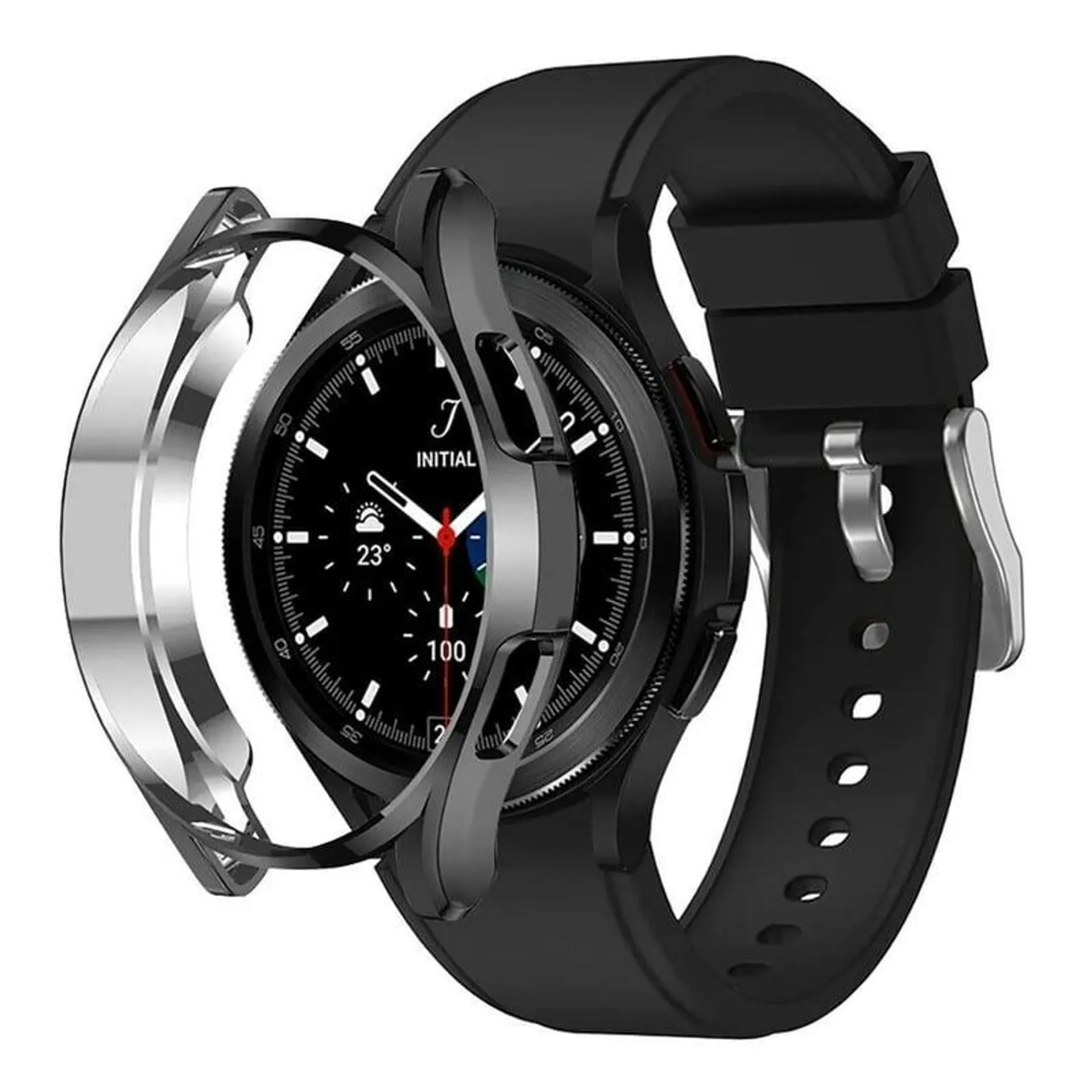 Protector + 4 Láminas Vidrio Para Galaxy Watch 4 42mm Classic