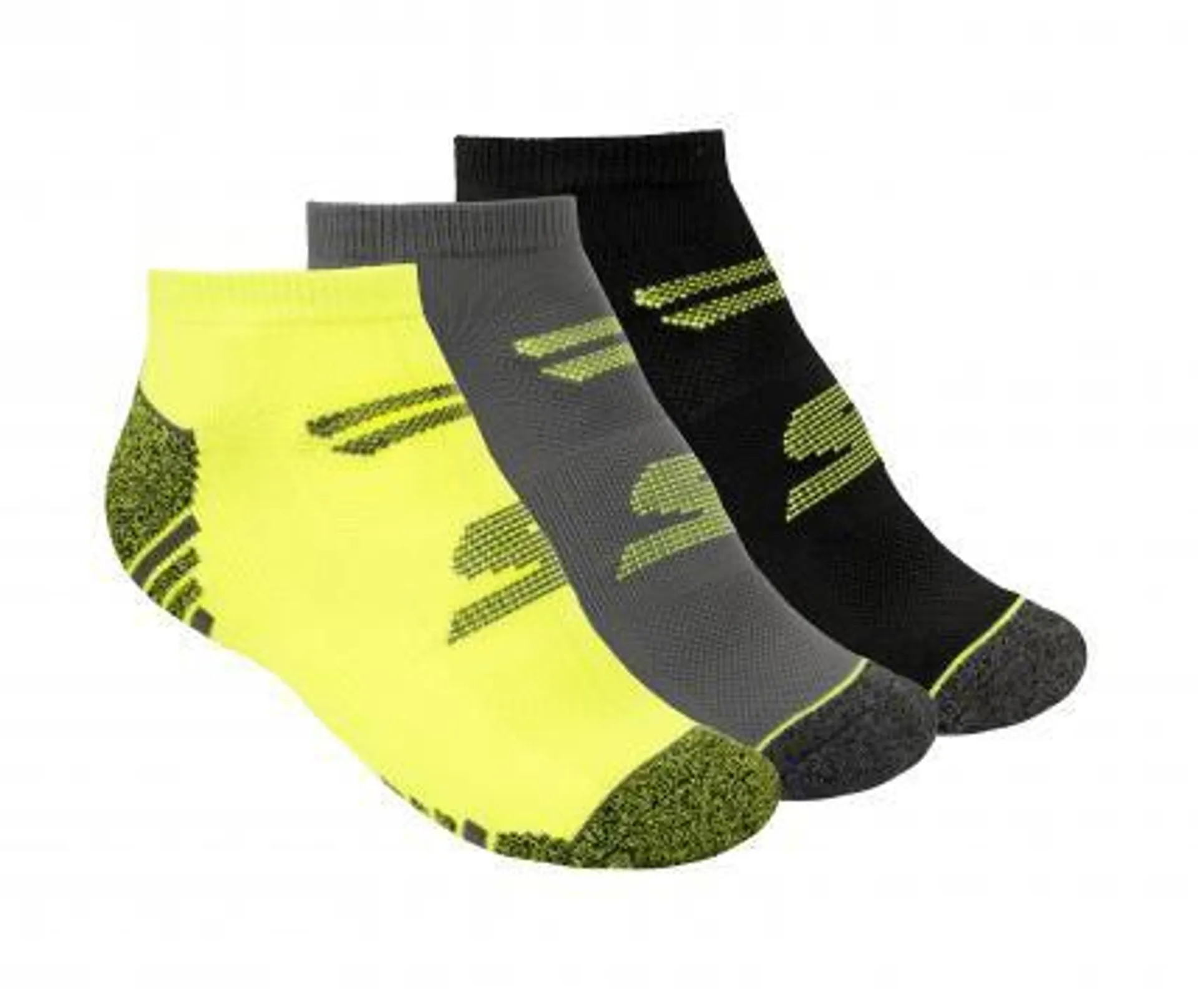 3 Pack Men's Socks - 1/2 Terry Low Cut Yellow
