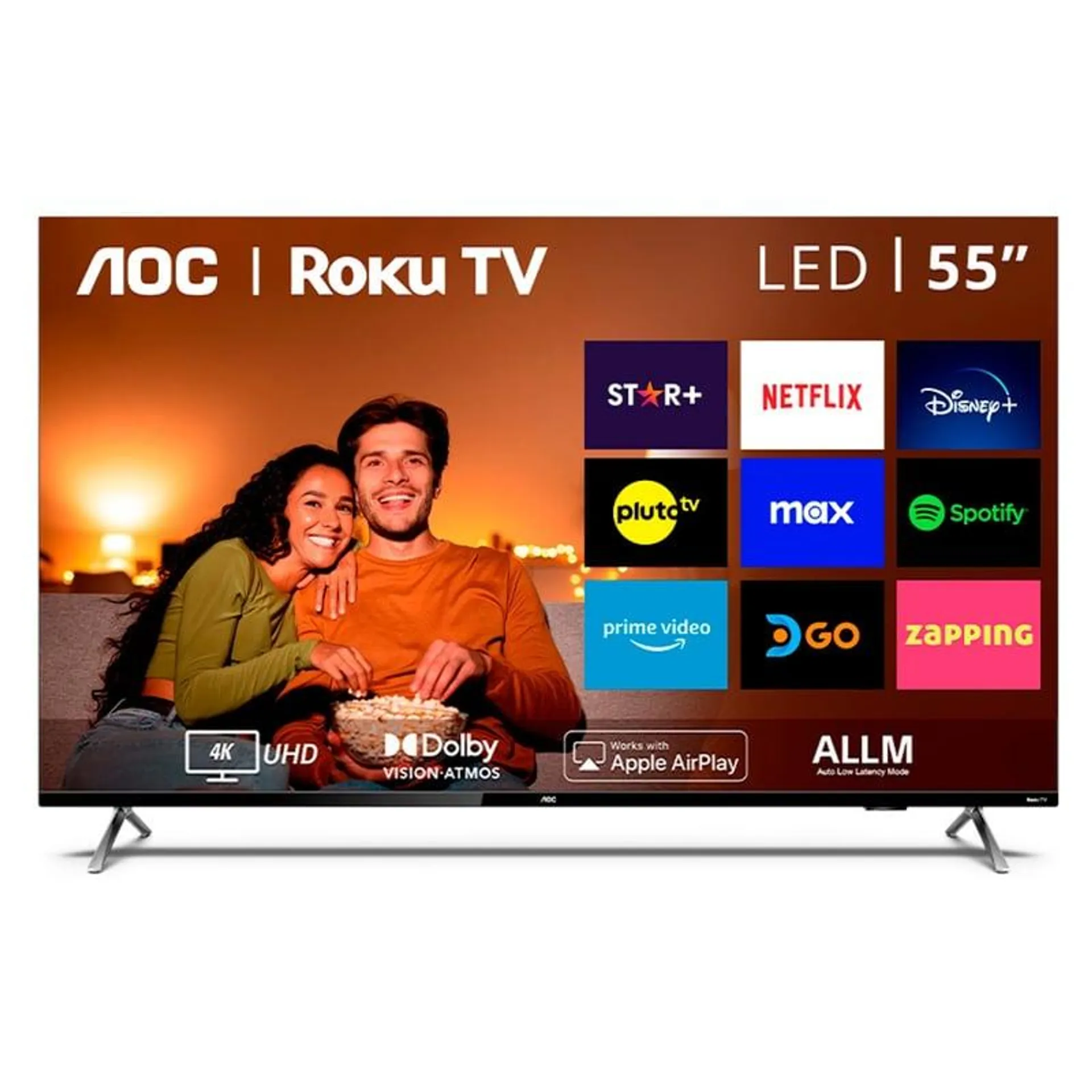 LED Smart TV 55" 55U6125/43I 4K Ultra HD AOC