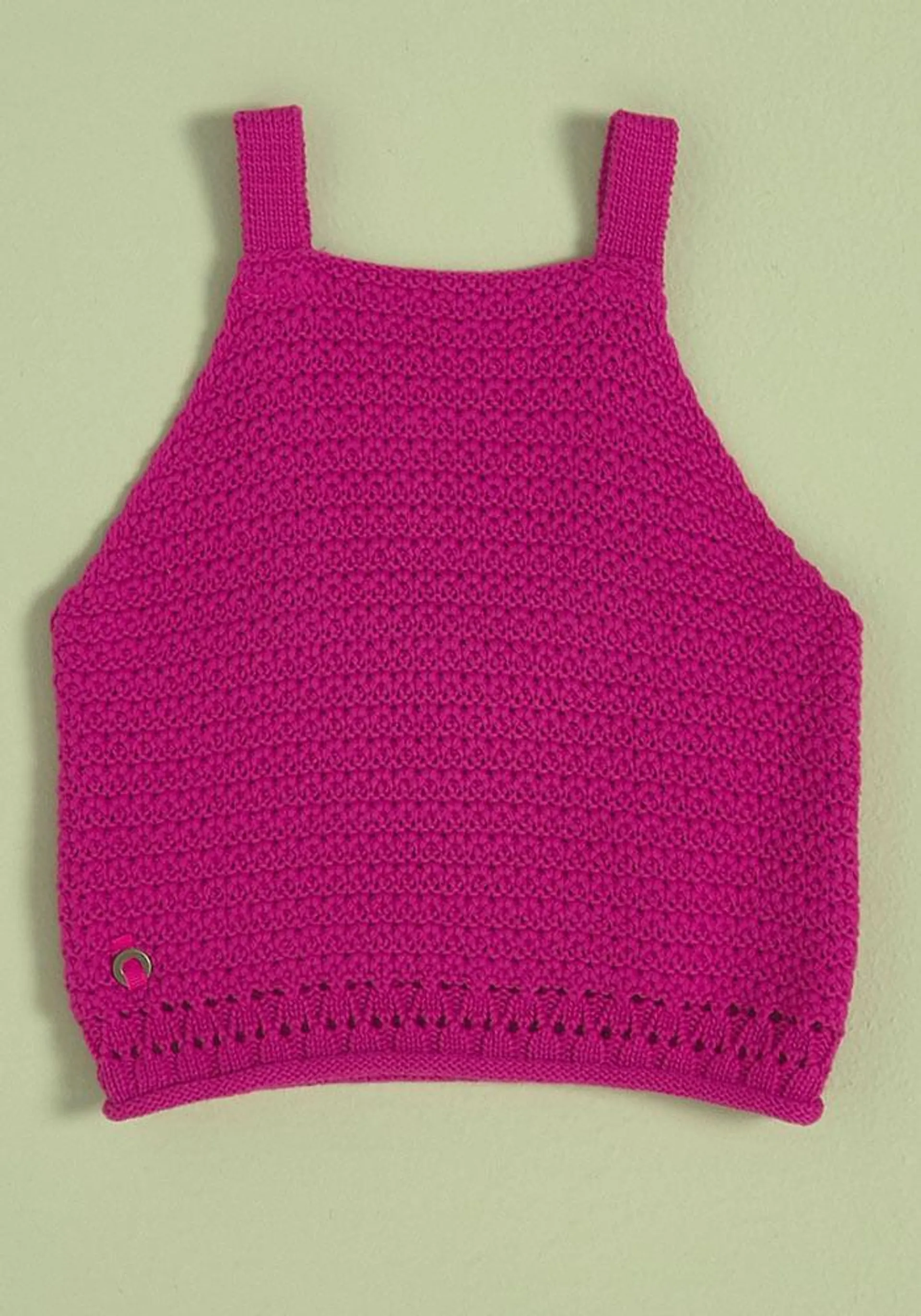 Polera Polera peto crochet algodón