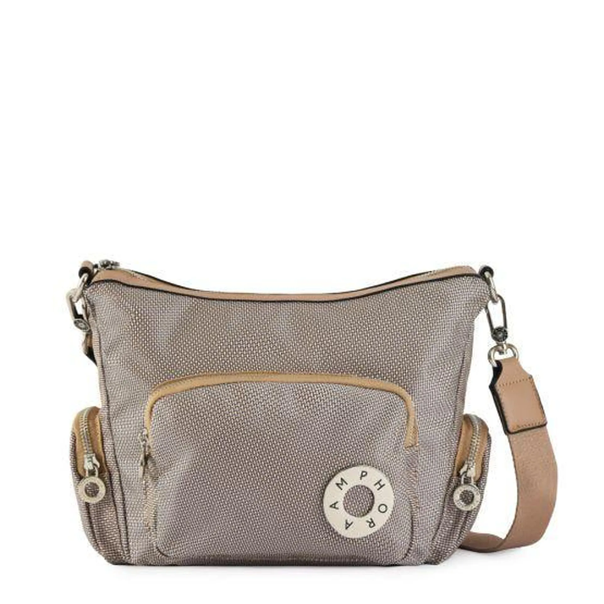 Cartera bandolera mediana russo beige