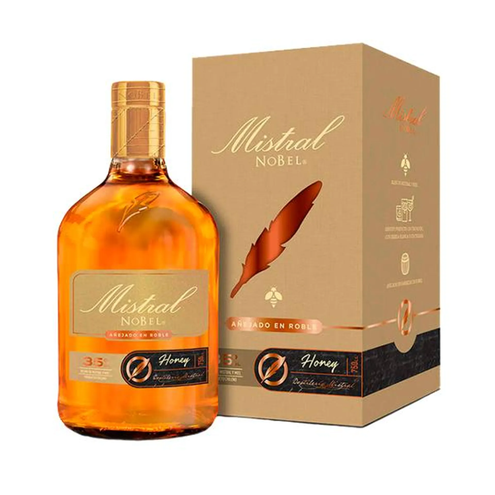 Pisco Mistral Honey Botella 750cc