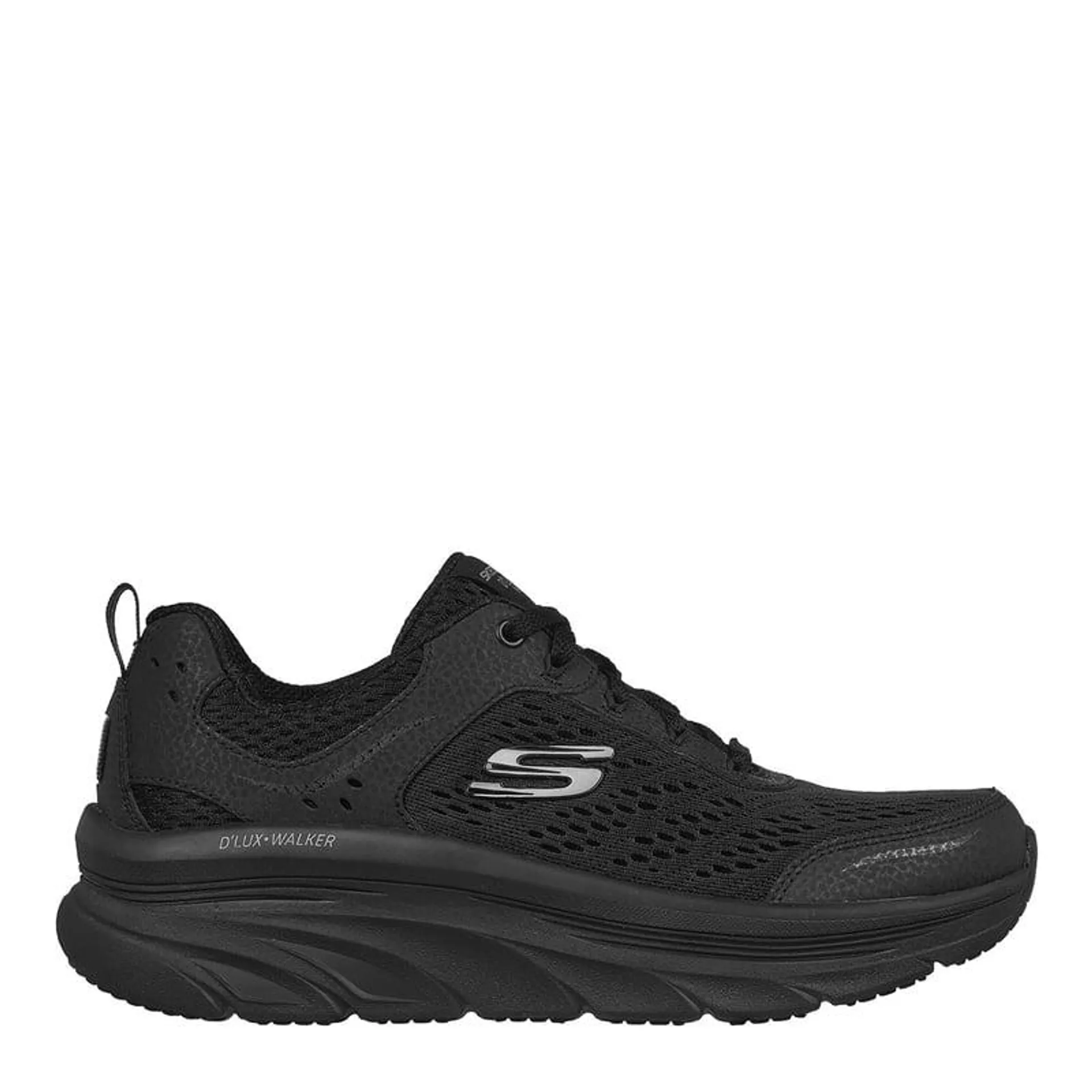 D'Lux Walker Zapatilla Urbana Mujer Cuero Negro Skechers