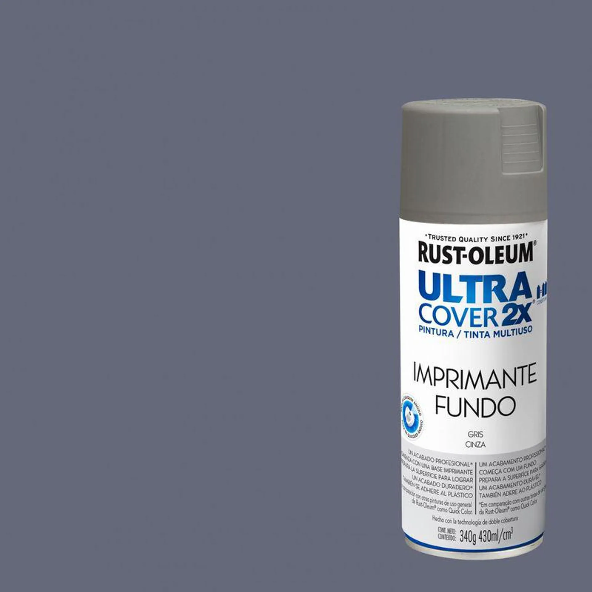Pintura en spray Ultra Cover 2x Imprimante fundo 430 ML Gris Mate