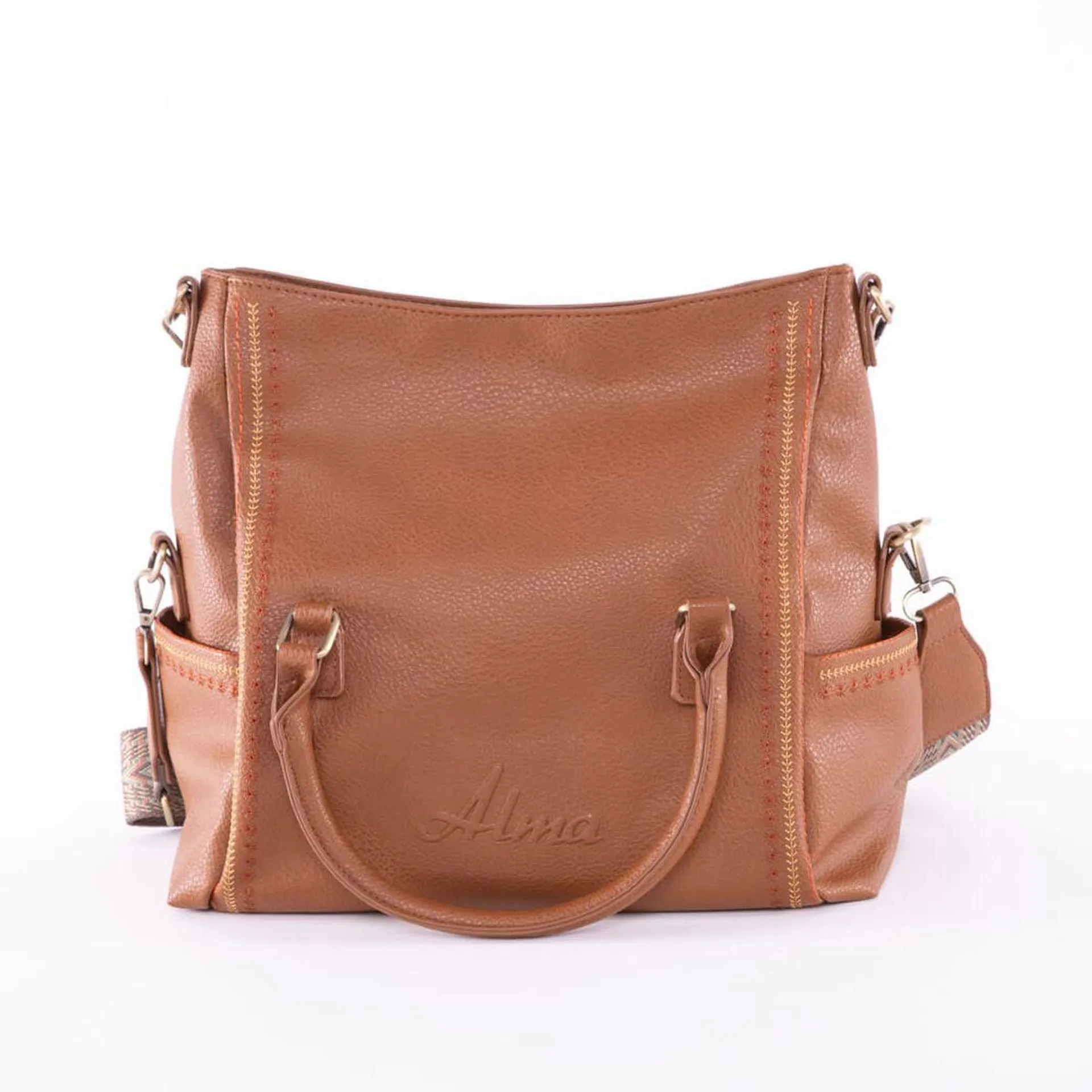 Cartera Ecocuero Brown Alma