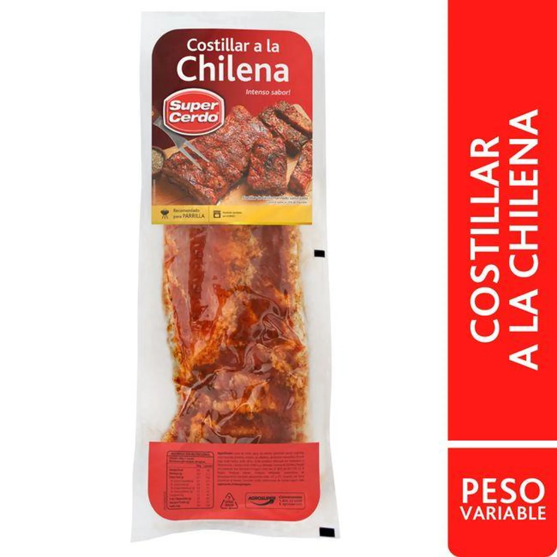 Costillar Chileno Super Cerdo Al Vacío kg