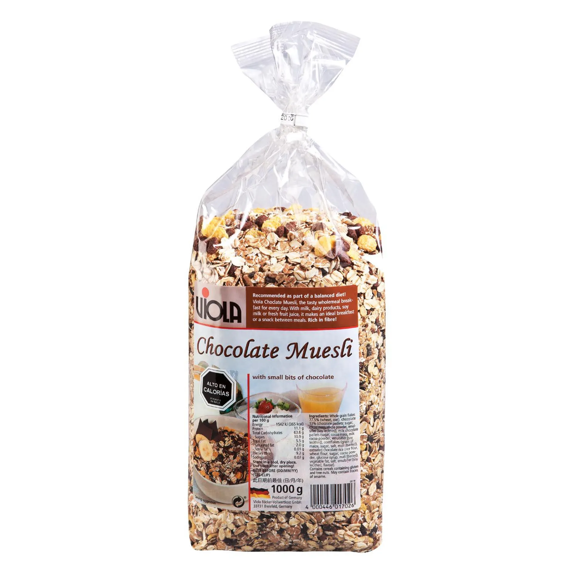 Muesli Viola Bolsa 1 kg, Chocolate | Jumbo.cl