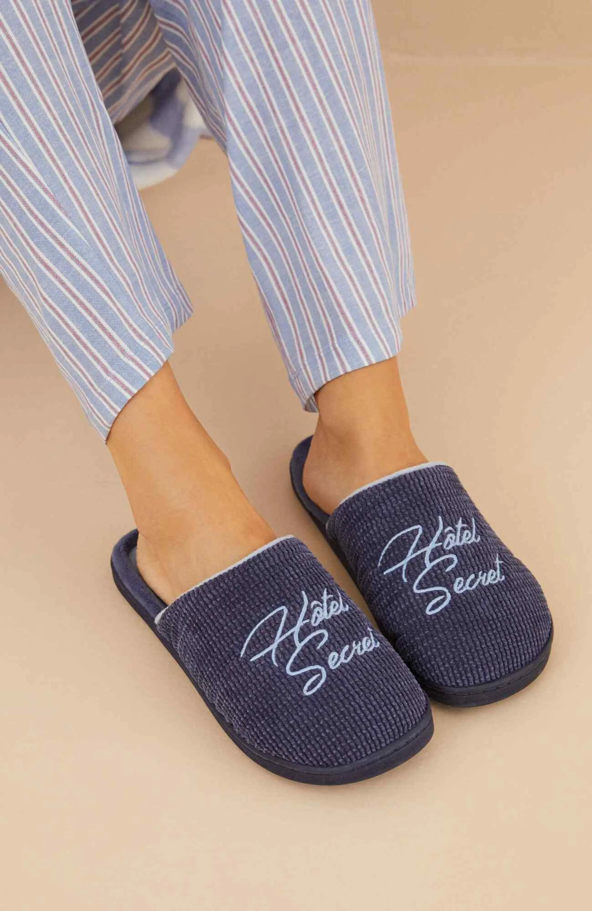 Pantuflas Ducha Azul Women'Secret Lobby