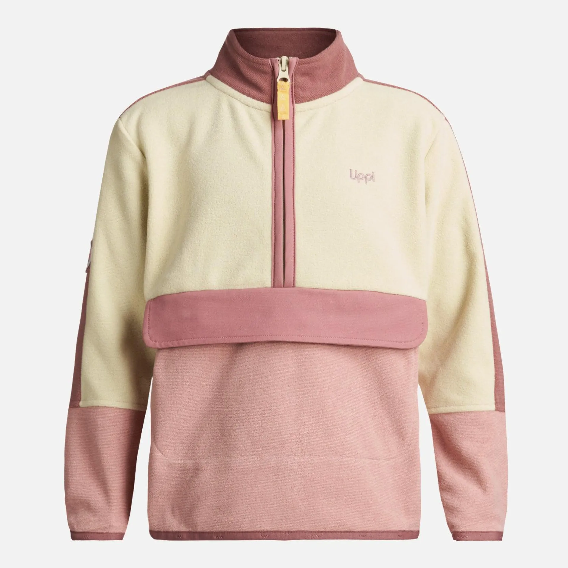 Poleron Niña FirePlace 1/4 Zip Sweatshirt Rosa Lippi