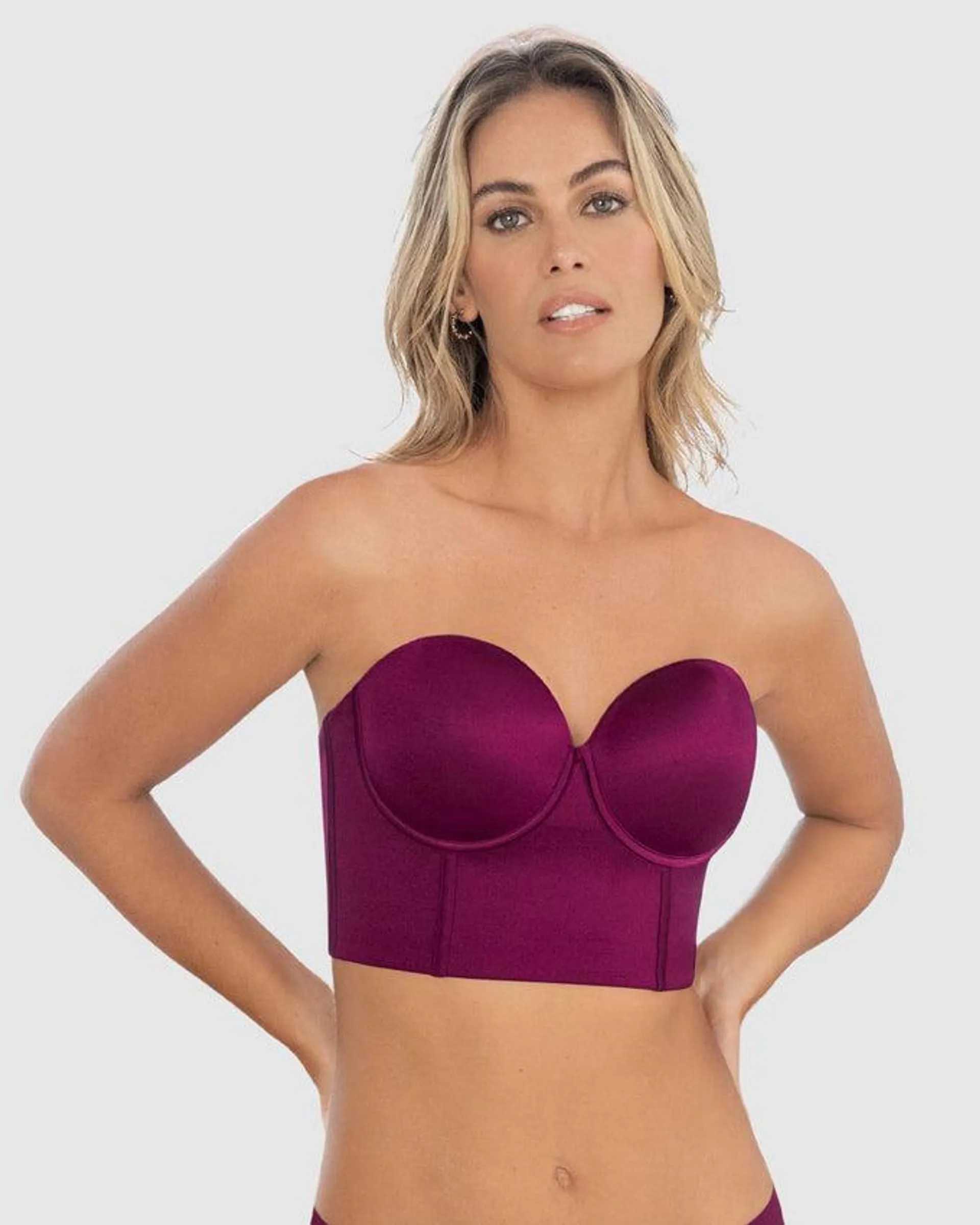 Sostén tipo bustier ideal como strapless