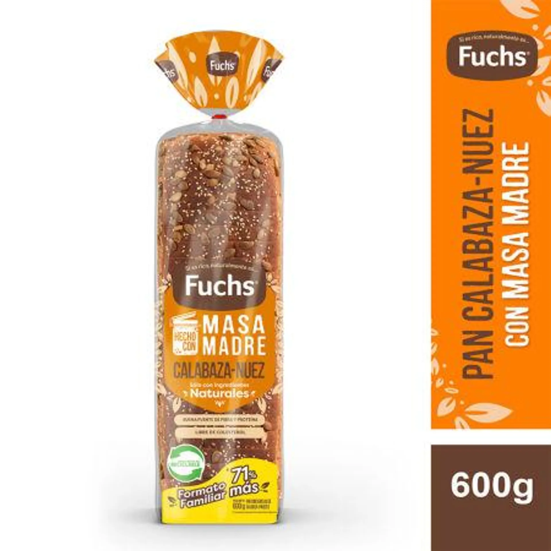 Fuchs - Pan Calabaza Nuez, 600 g