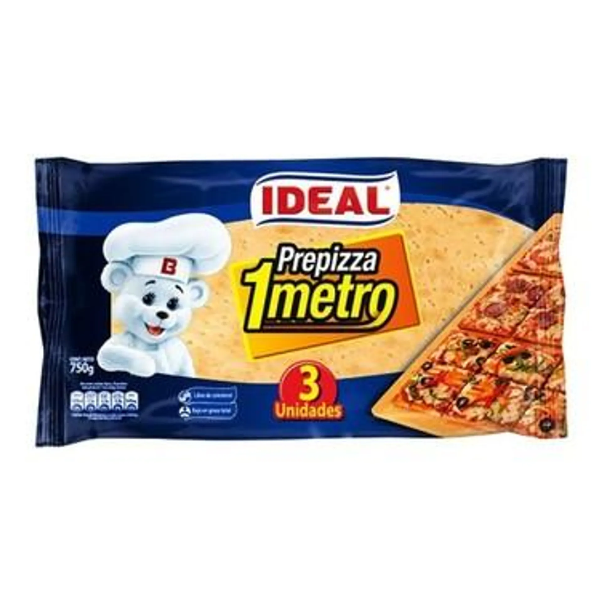 Pre Pizza Ideal Rectangular 750Gr