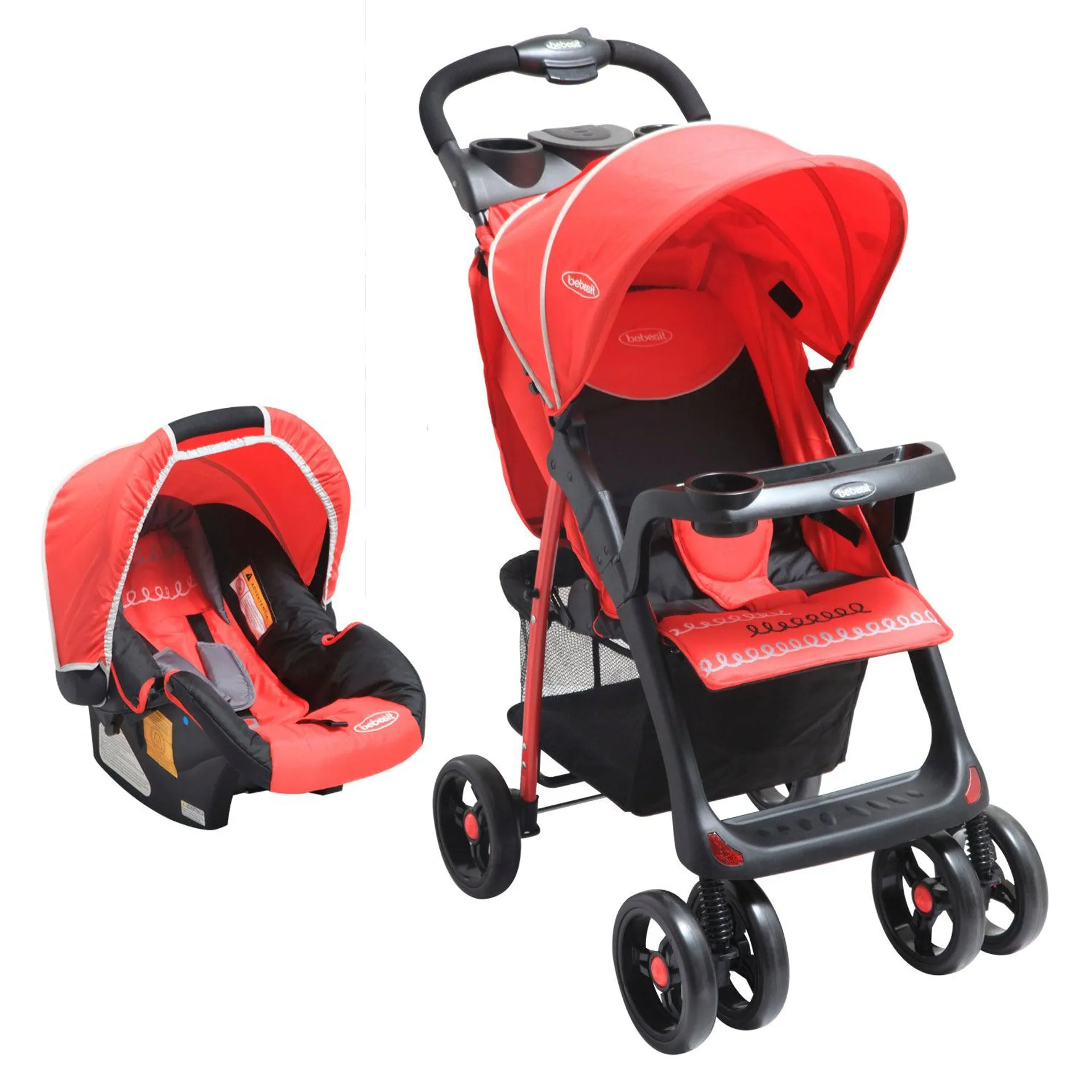 Coche Travel System Jazz Rojo