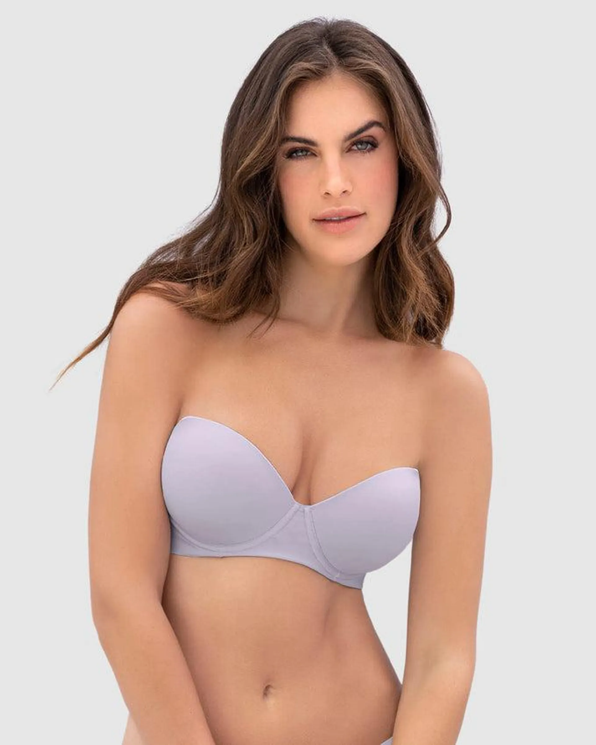 Sostén strapless antideslizante Push Up