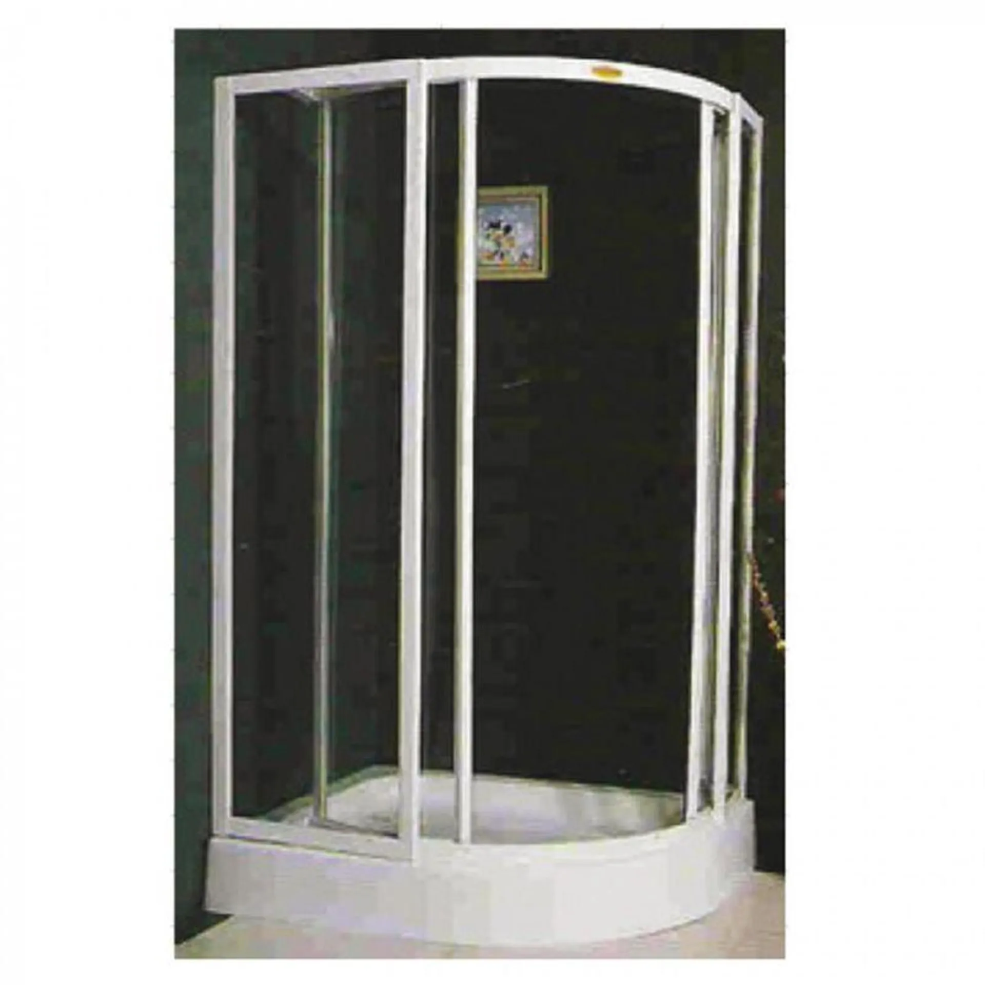 Shower Curvo 80 x 102 x 180 cm Transparente Muro Izquierdo