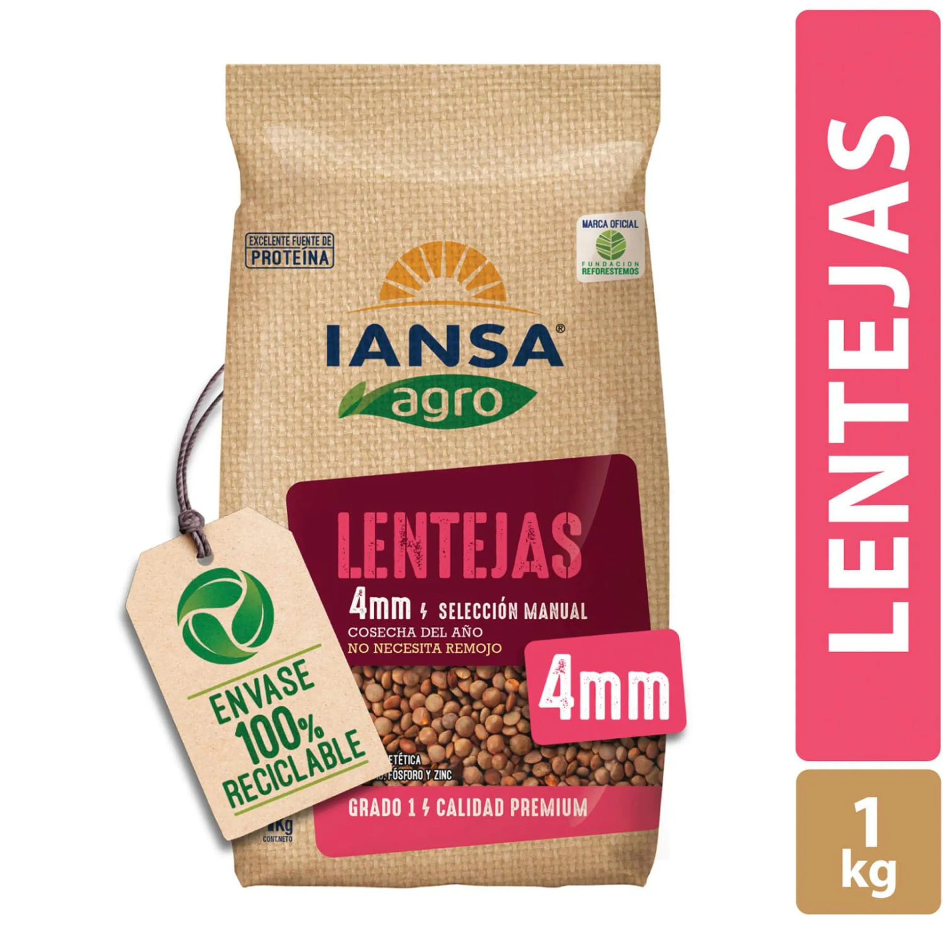 Lentejas 4 mm Iansa Agro 1 kg