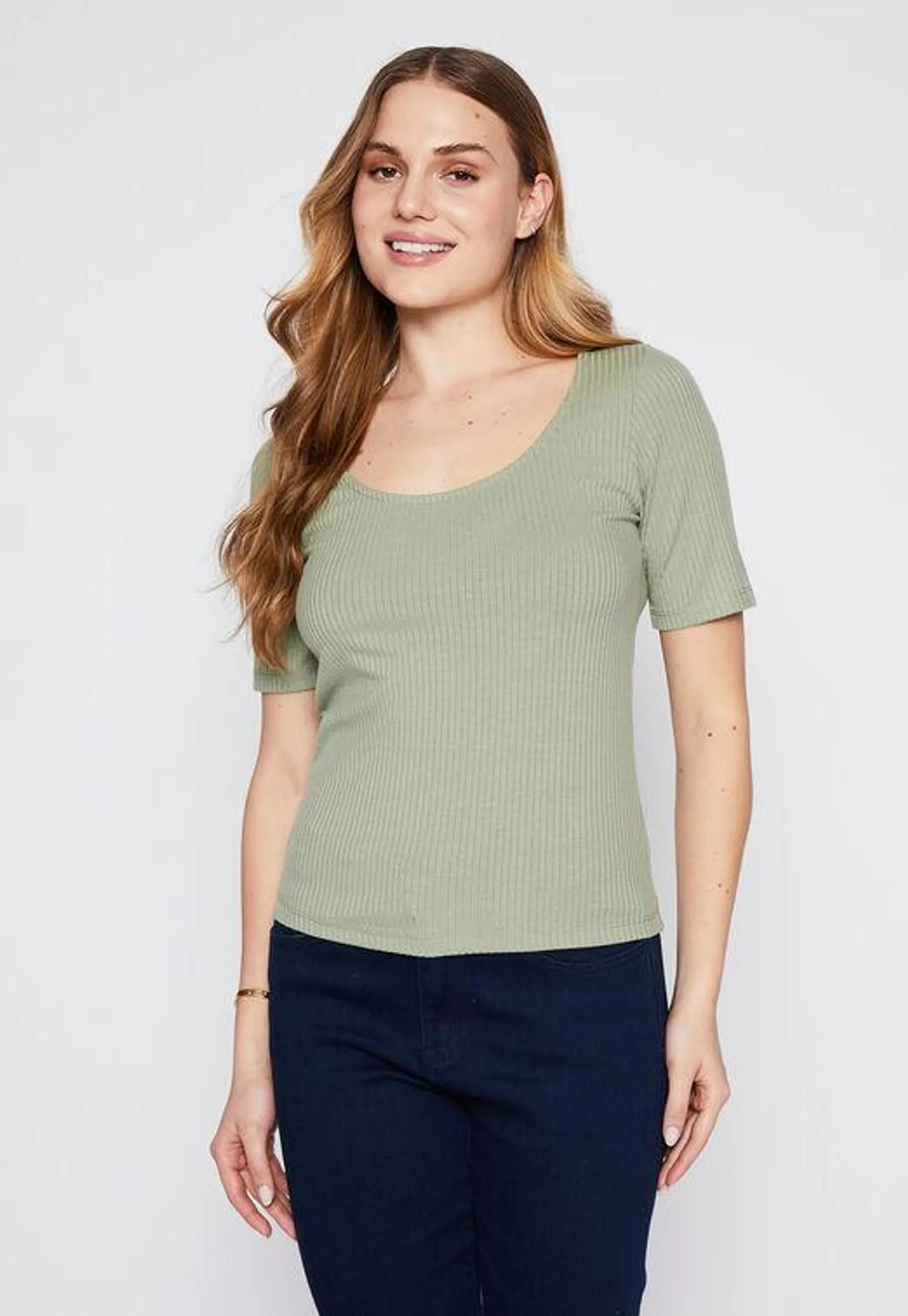 Polera Mujer Verde Canuton Family Shop