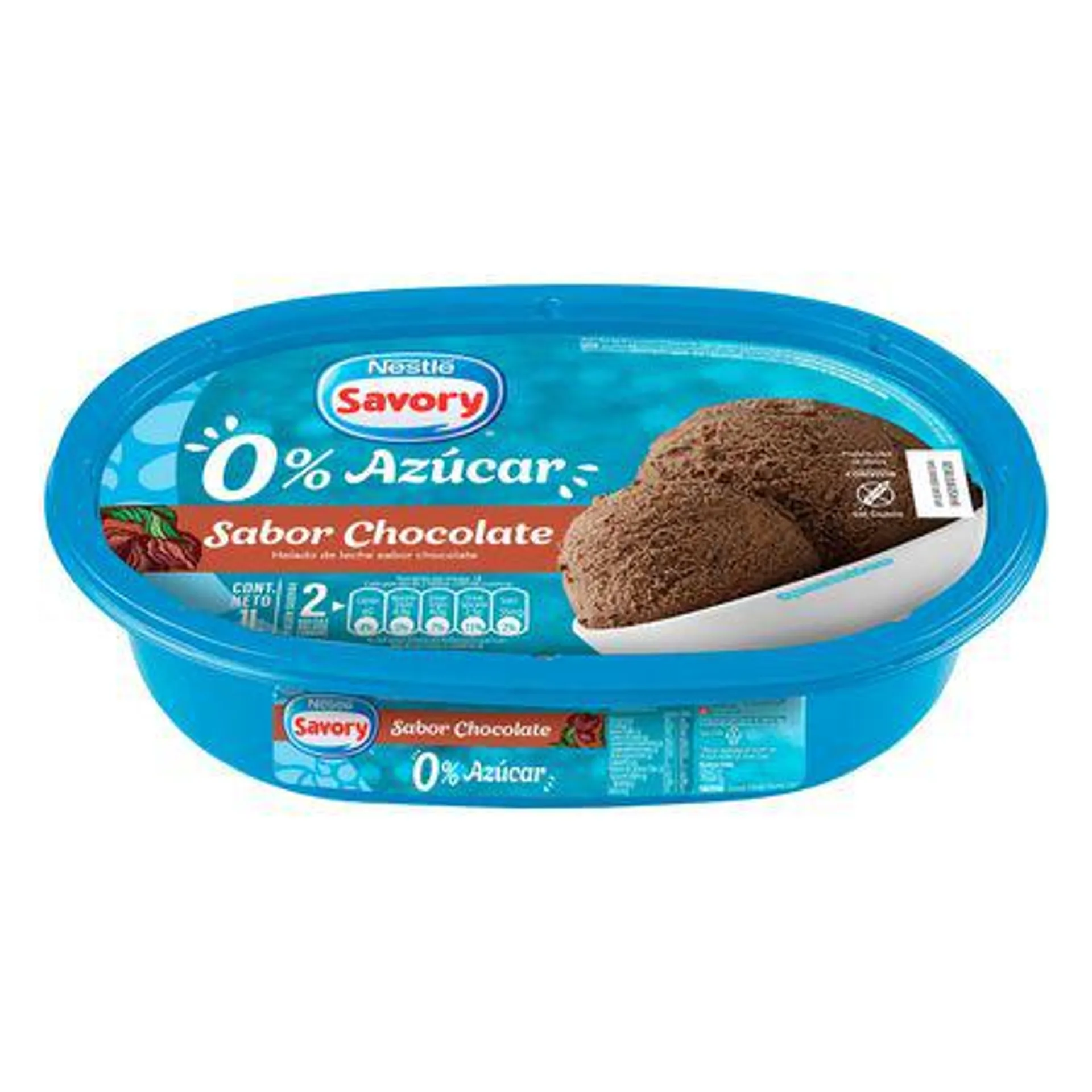 Helado Savory Chocolate Sin Azúcar 1 L