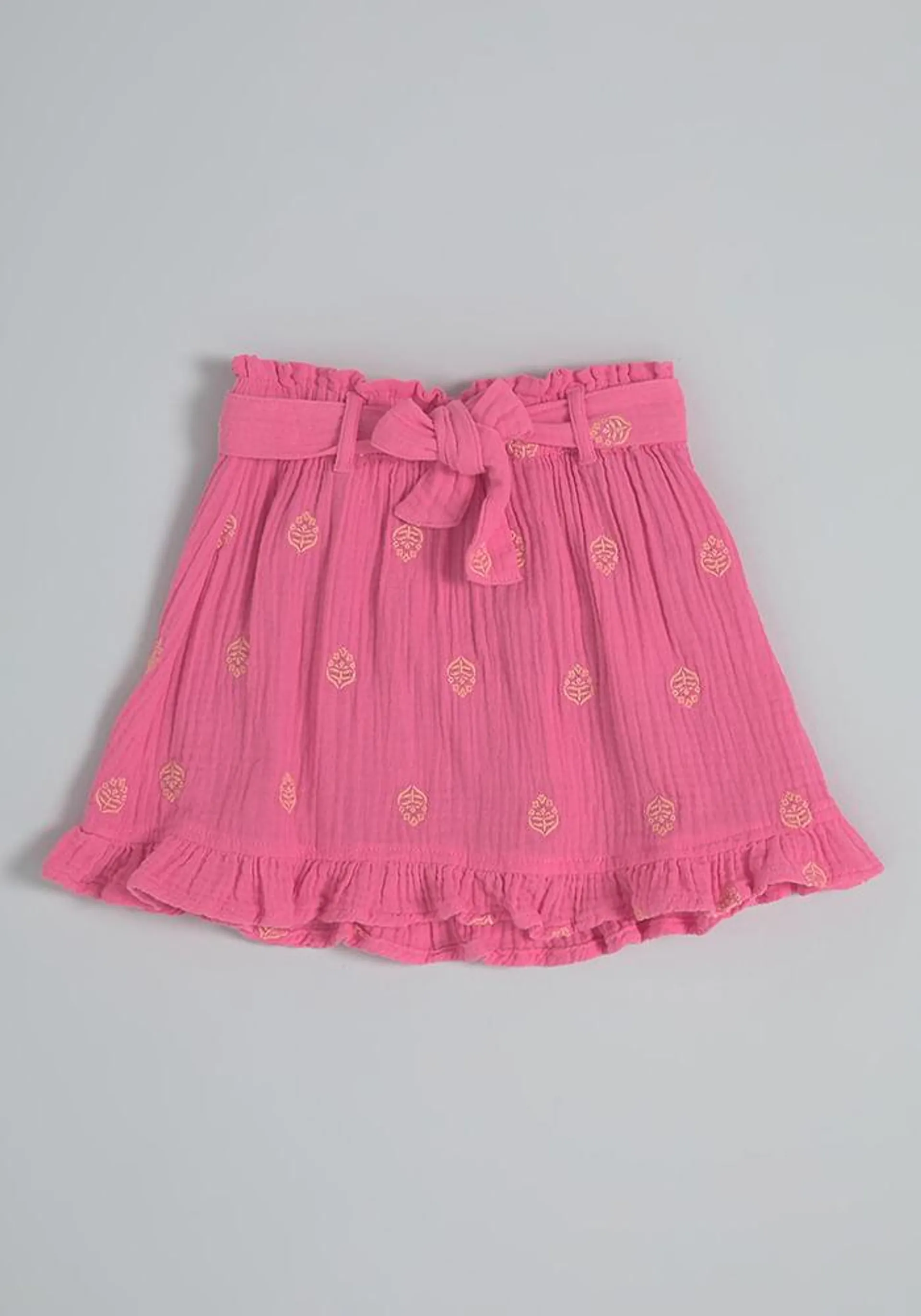 Short Falda short muselina bordado