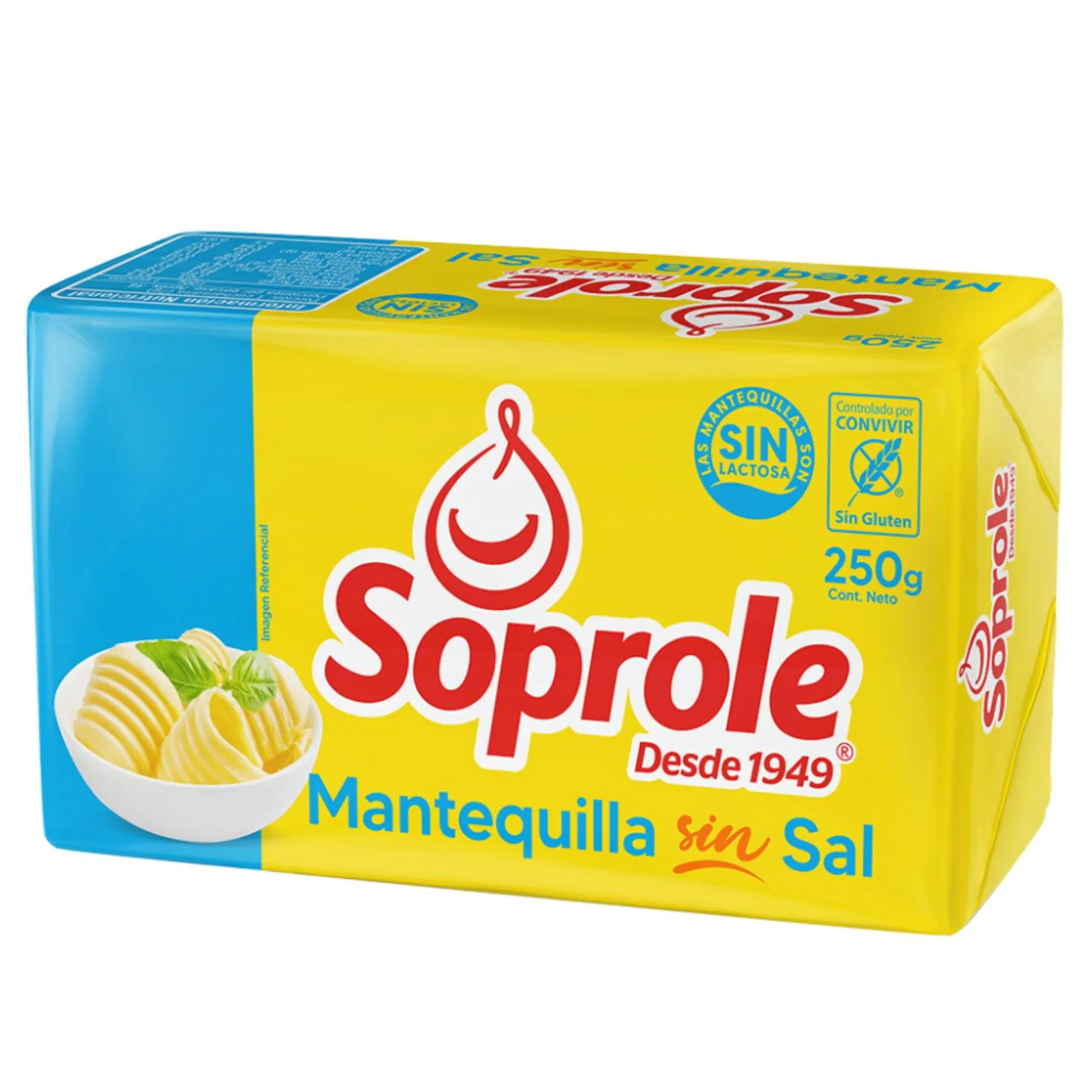 Mantequilla Soprole Sin Sal 250 g