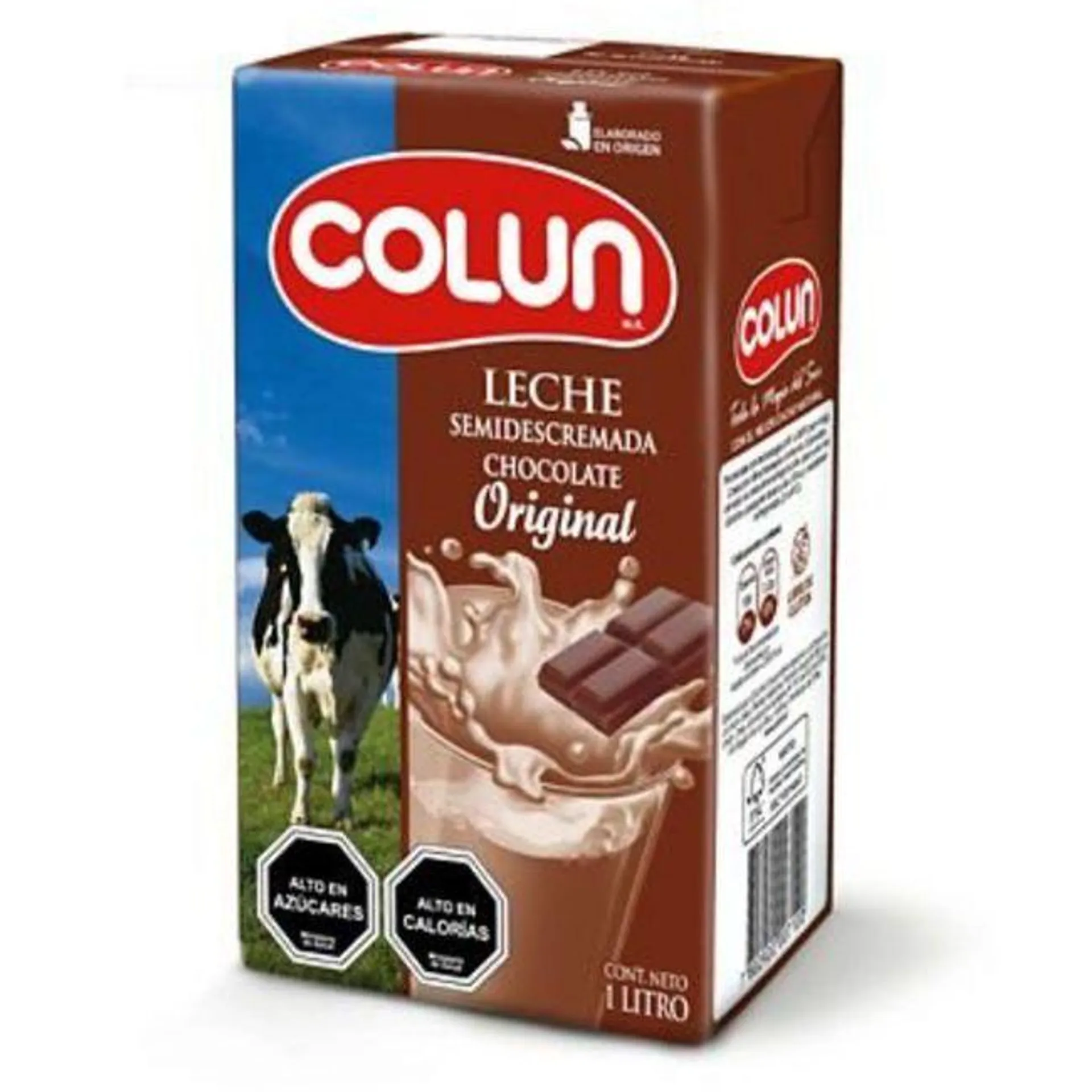 Leche Colun Semidescremada Chocolate Receta Original 1 L