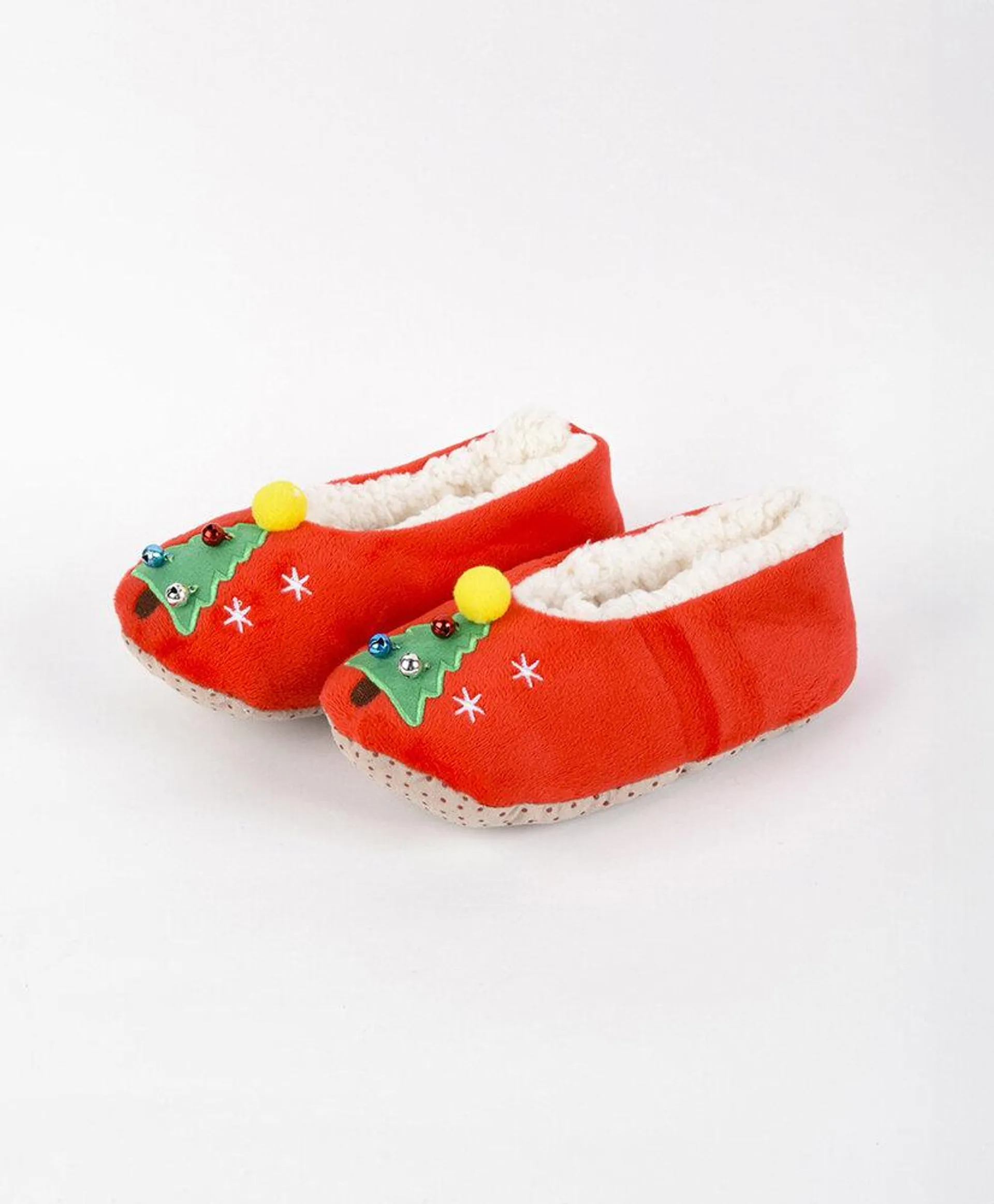 Pantufla infantil navidad árbol