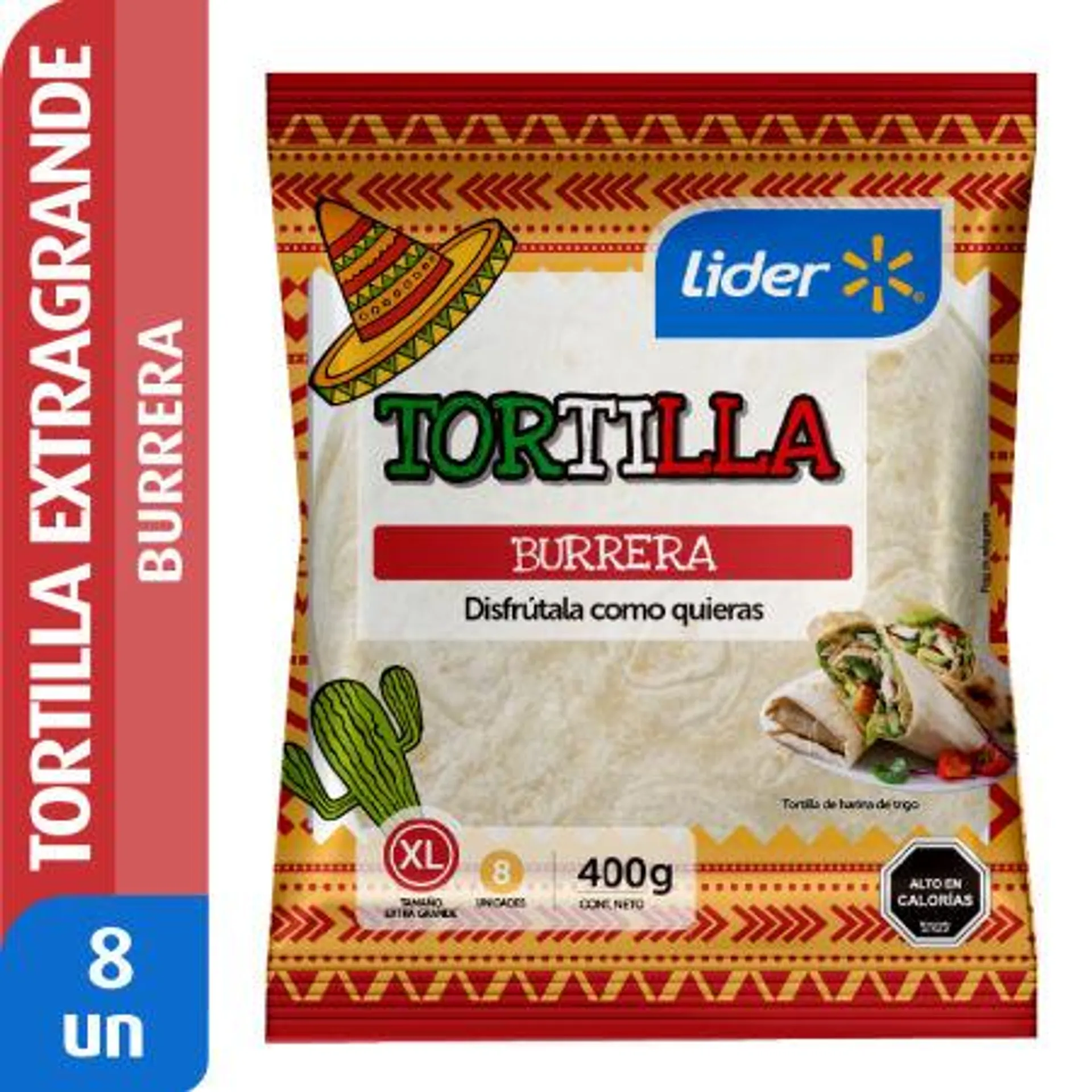 Lider - Tortilla Burrera XL, 400 g